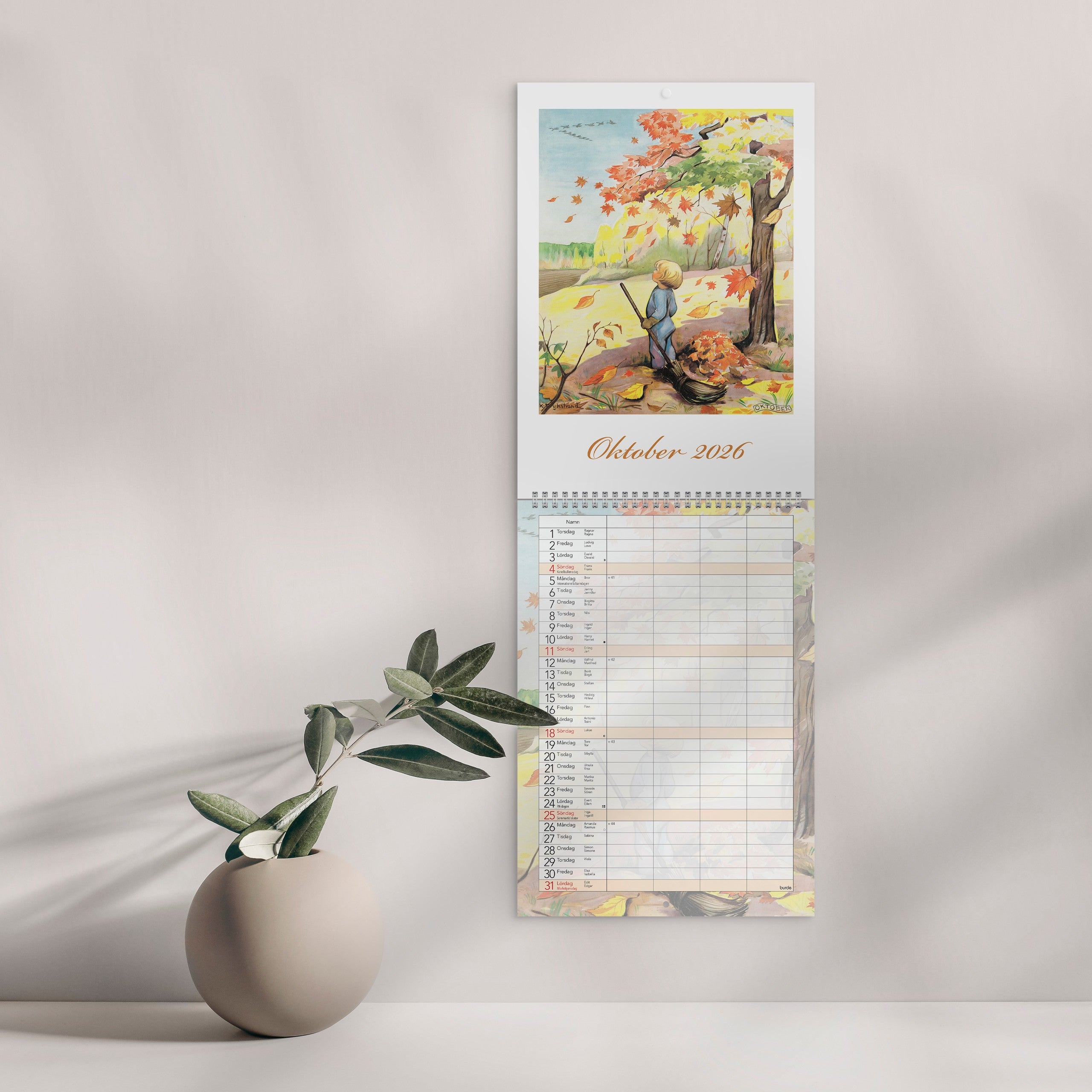 Familjekalender 2026 Kerstin Frykstrand