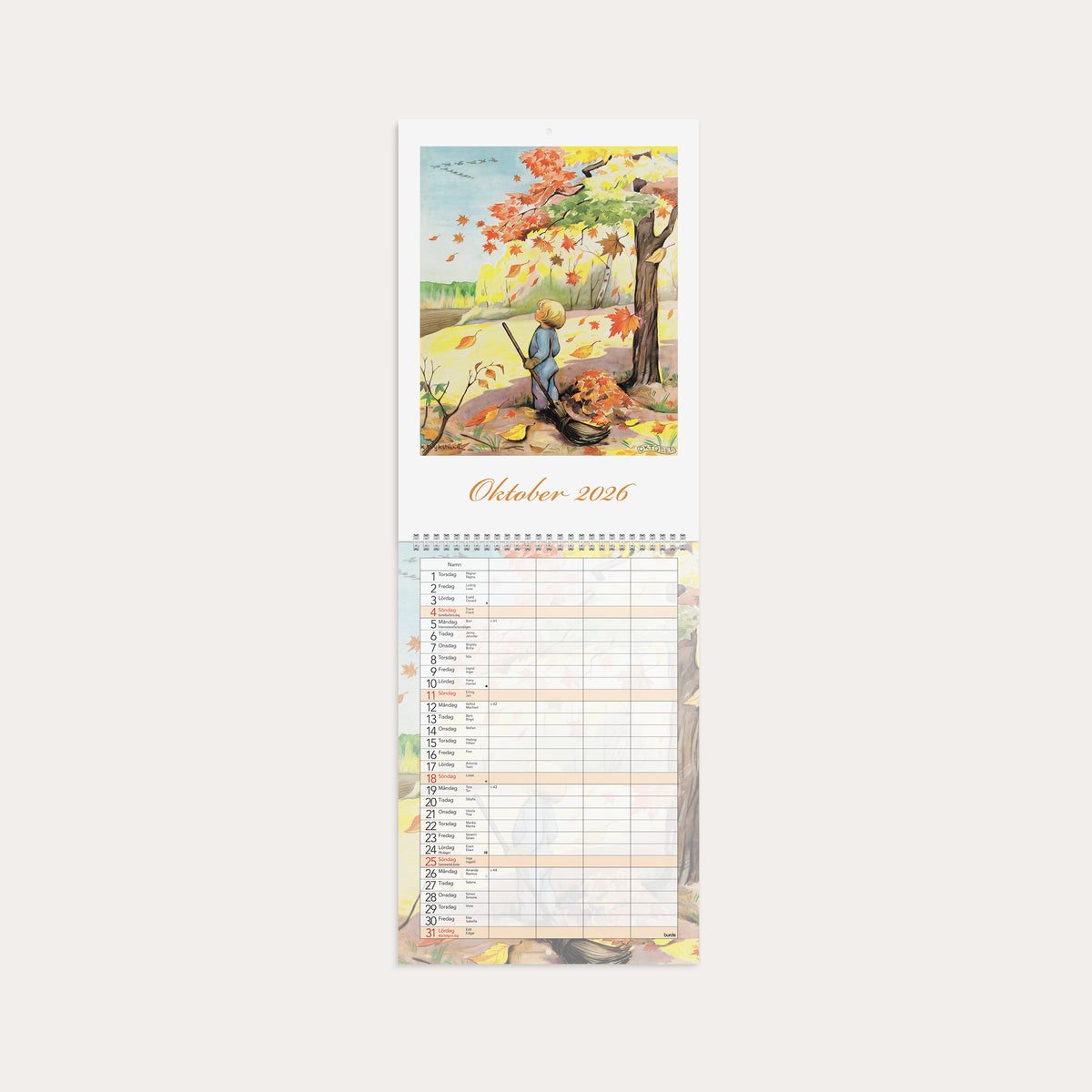 Familjekalender 2026 Kerstin Frykstrand