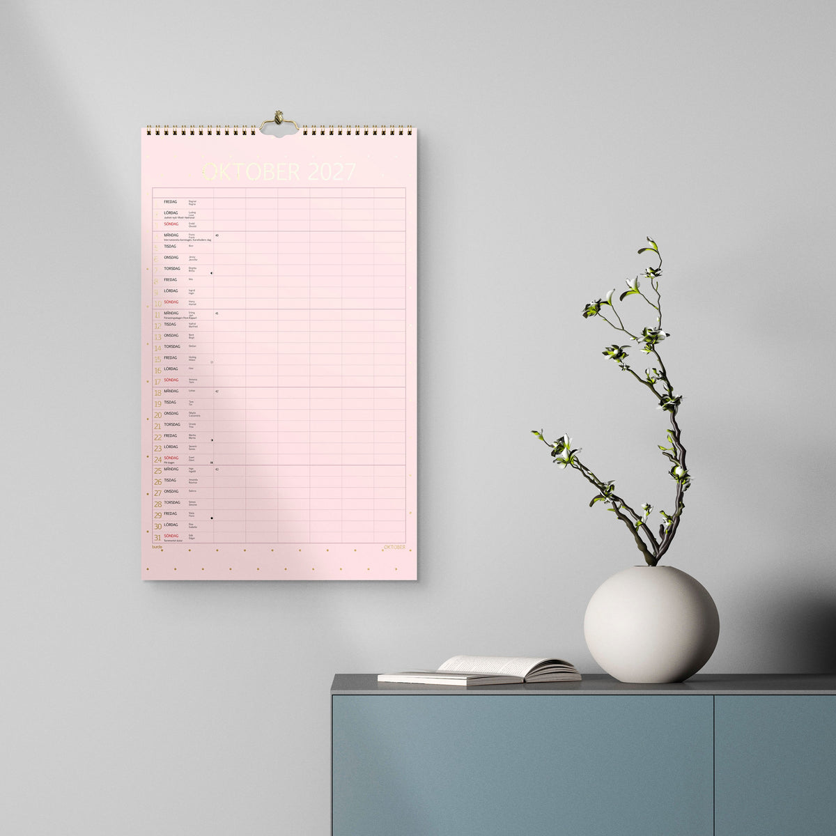 Familjekalender 2027 Color