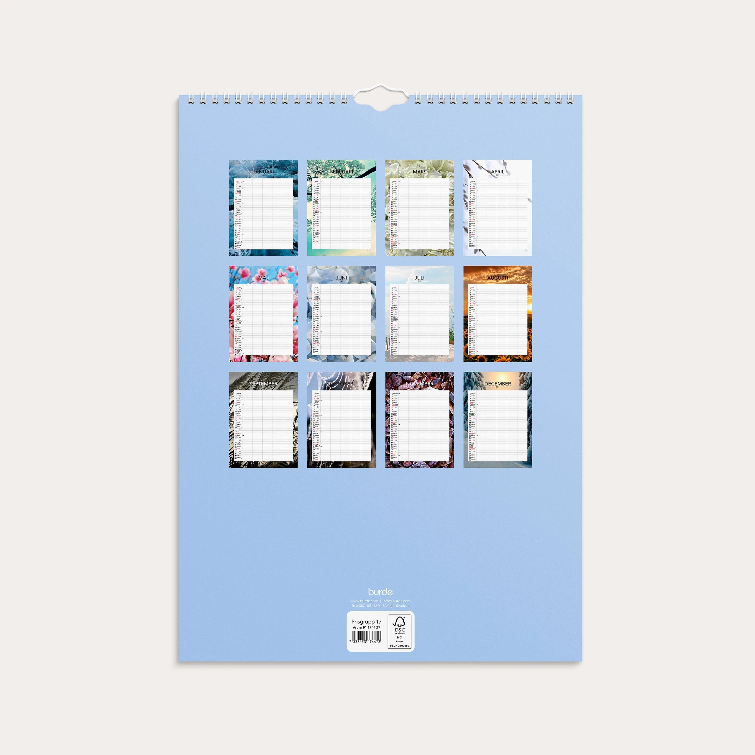 Familjekalender 2027 Seasons
