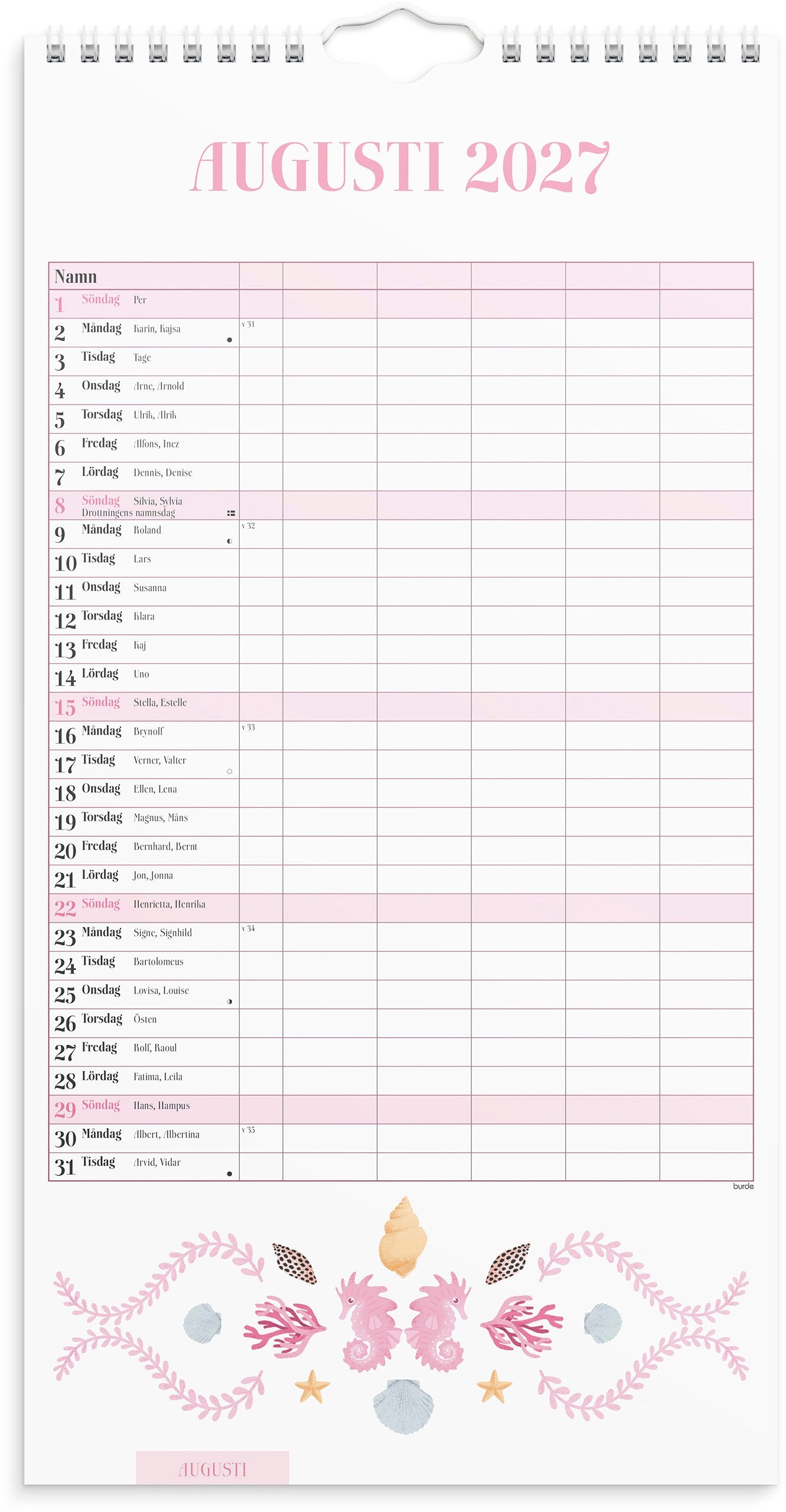 Annies Familjekalender 2027