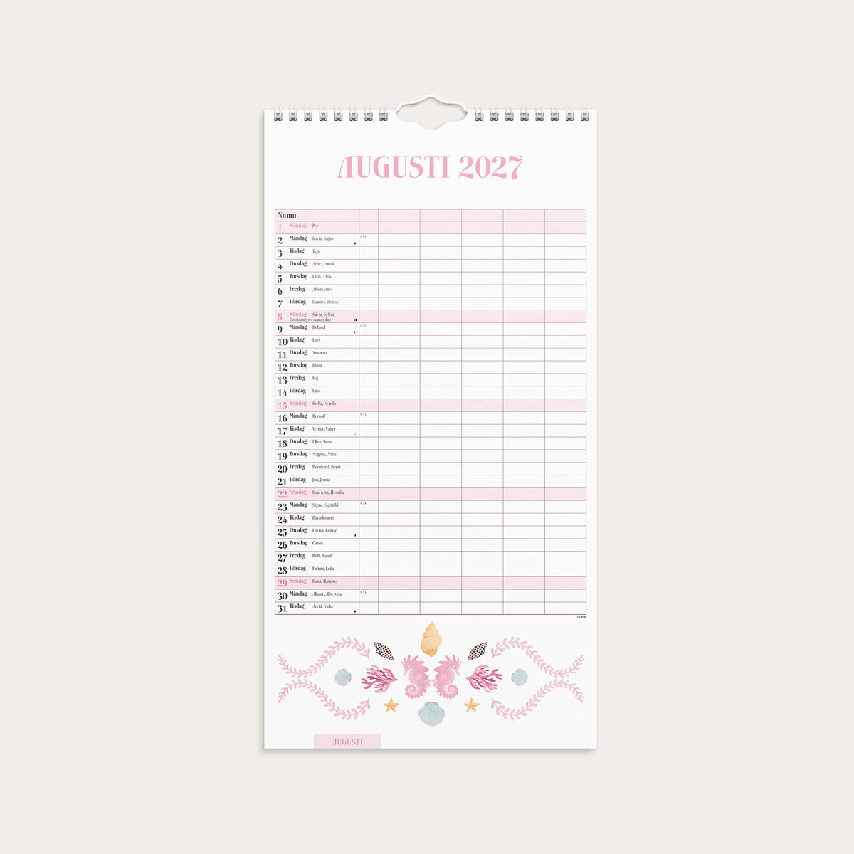 Annies Familjekalender 2027
