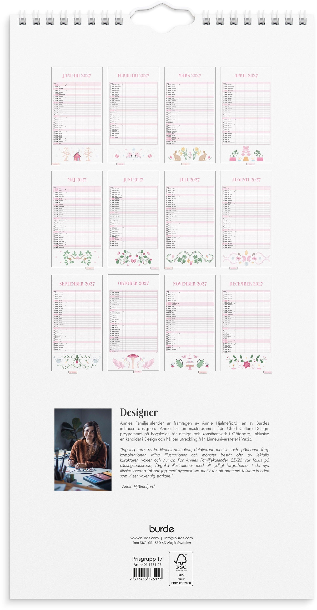 Annies Familjekalender 2027