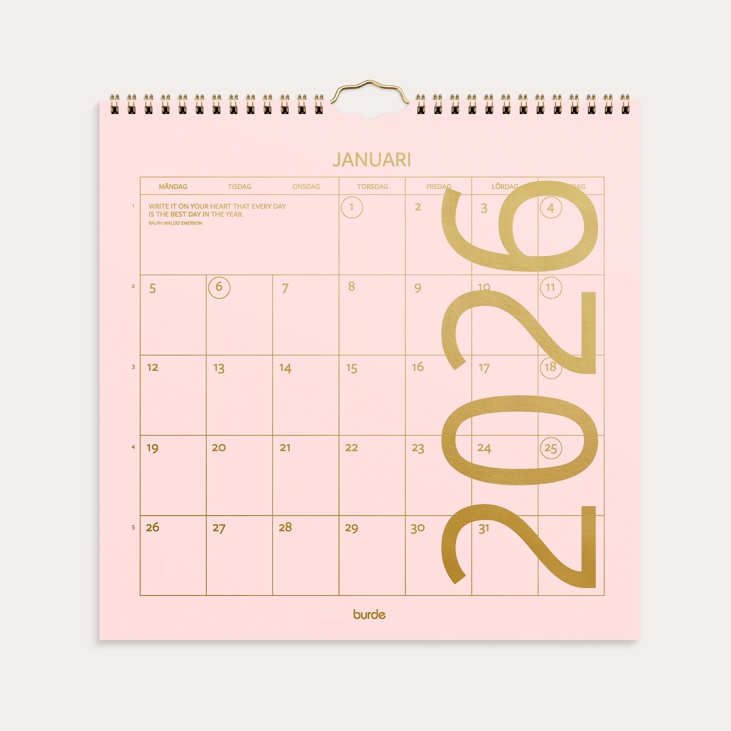 Väggkalender 2026 Color