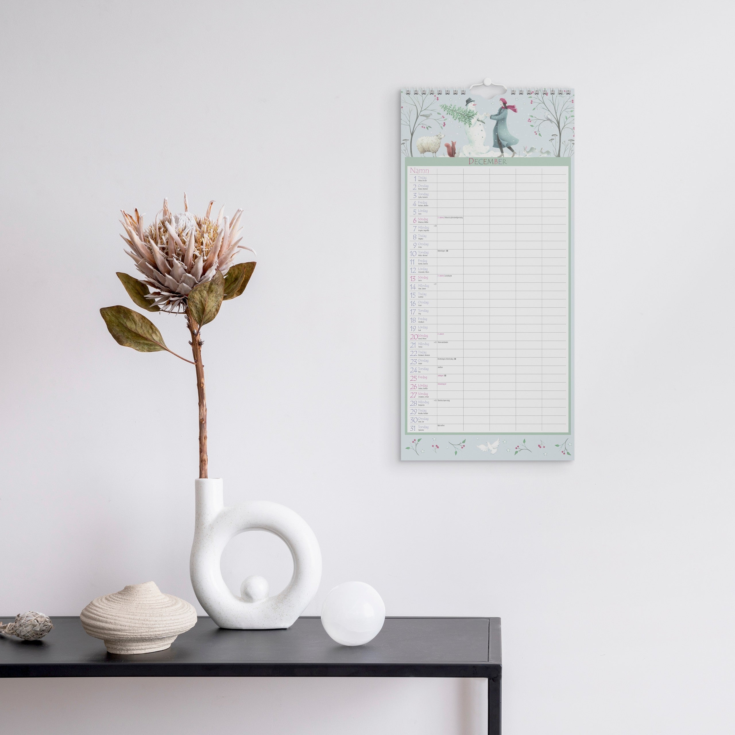 Familjekalender 2026 Magic Garden