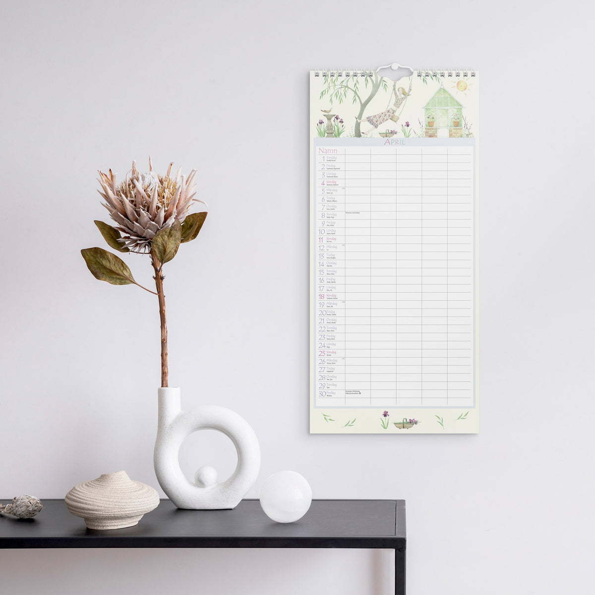 Familjekalender 2027 Magic Garden