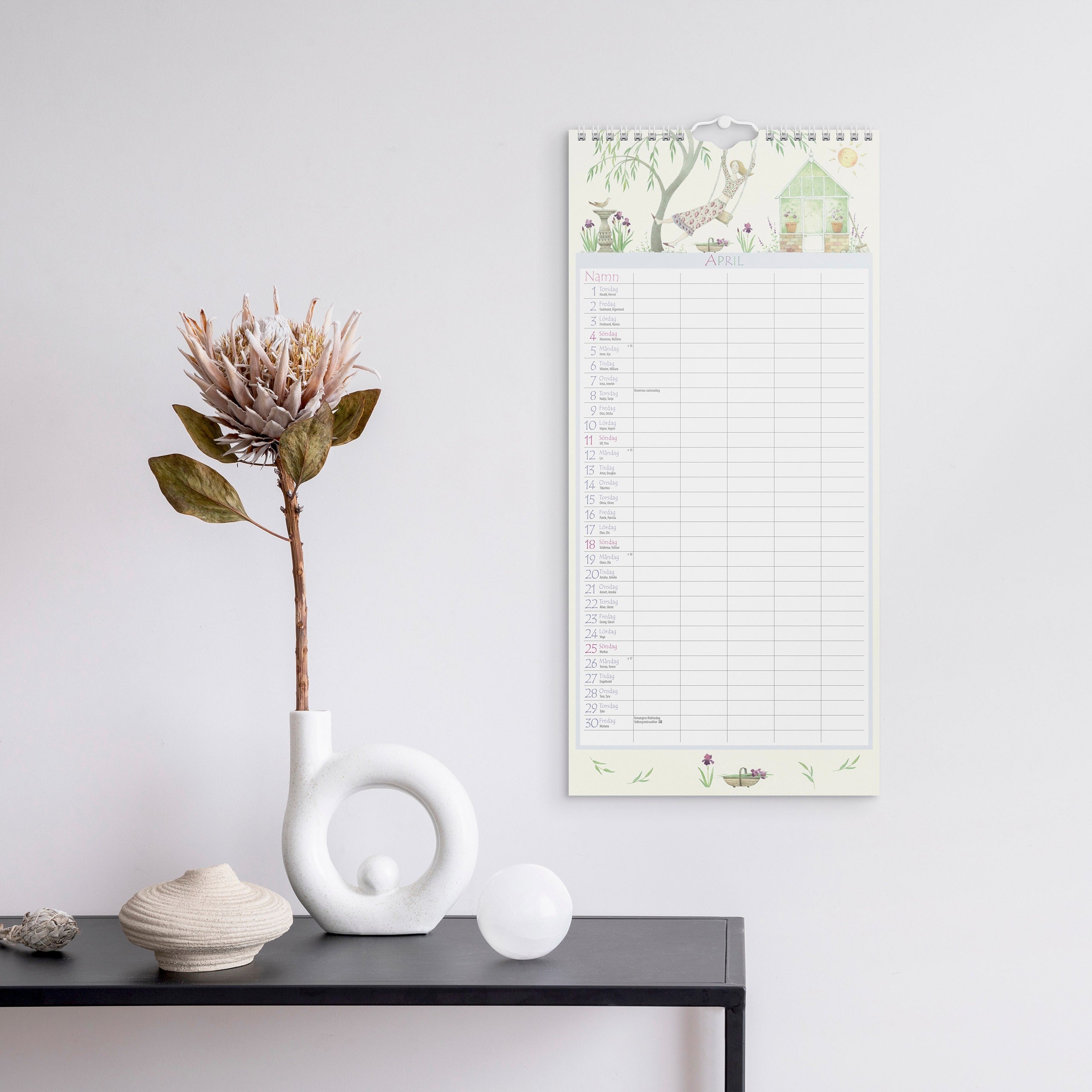 Familjekalender 2027 Magic Garden