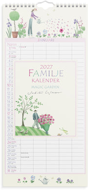 Familjekalender 2027 Magic Garden
