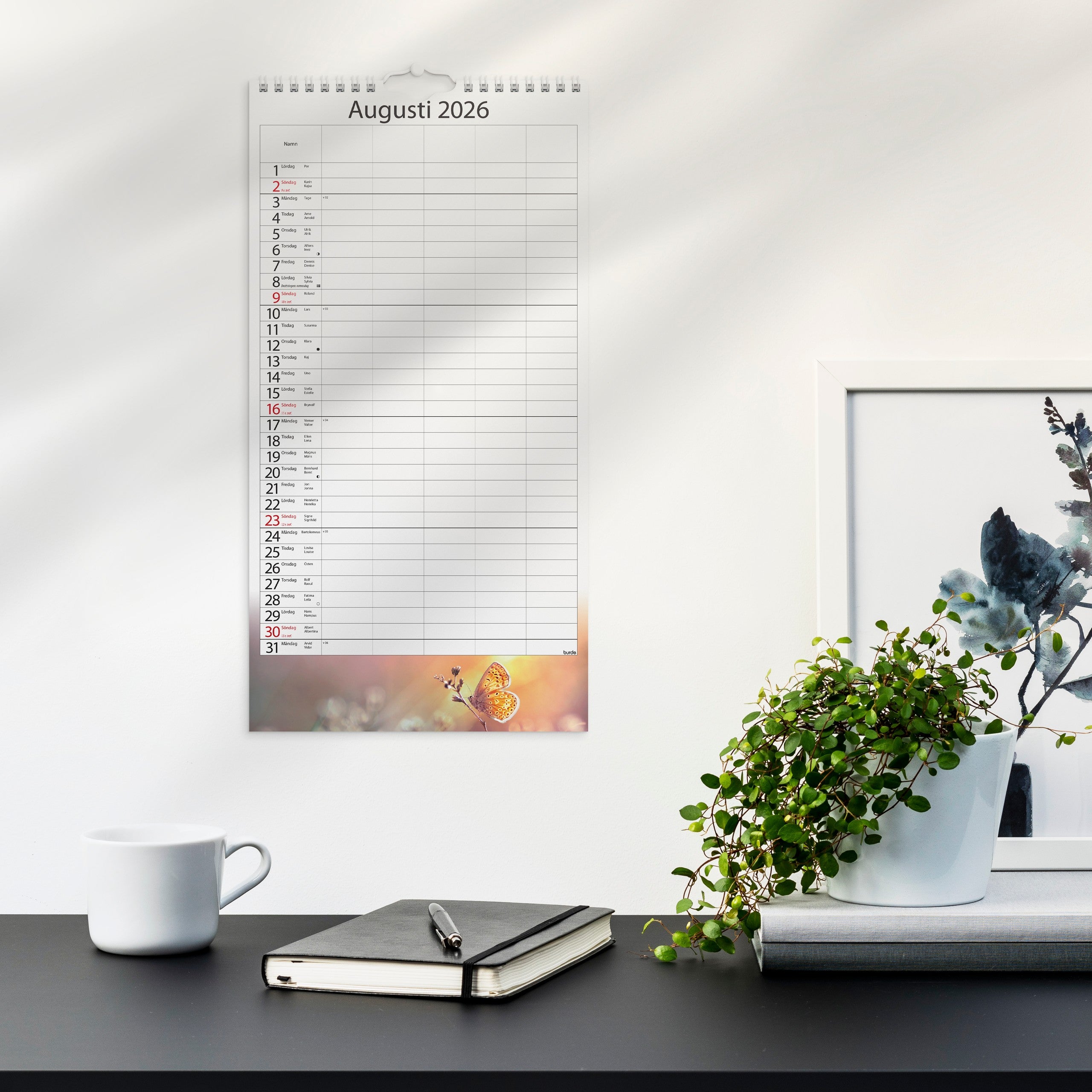 Familjekalender 2026 Årstider