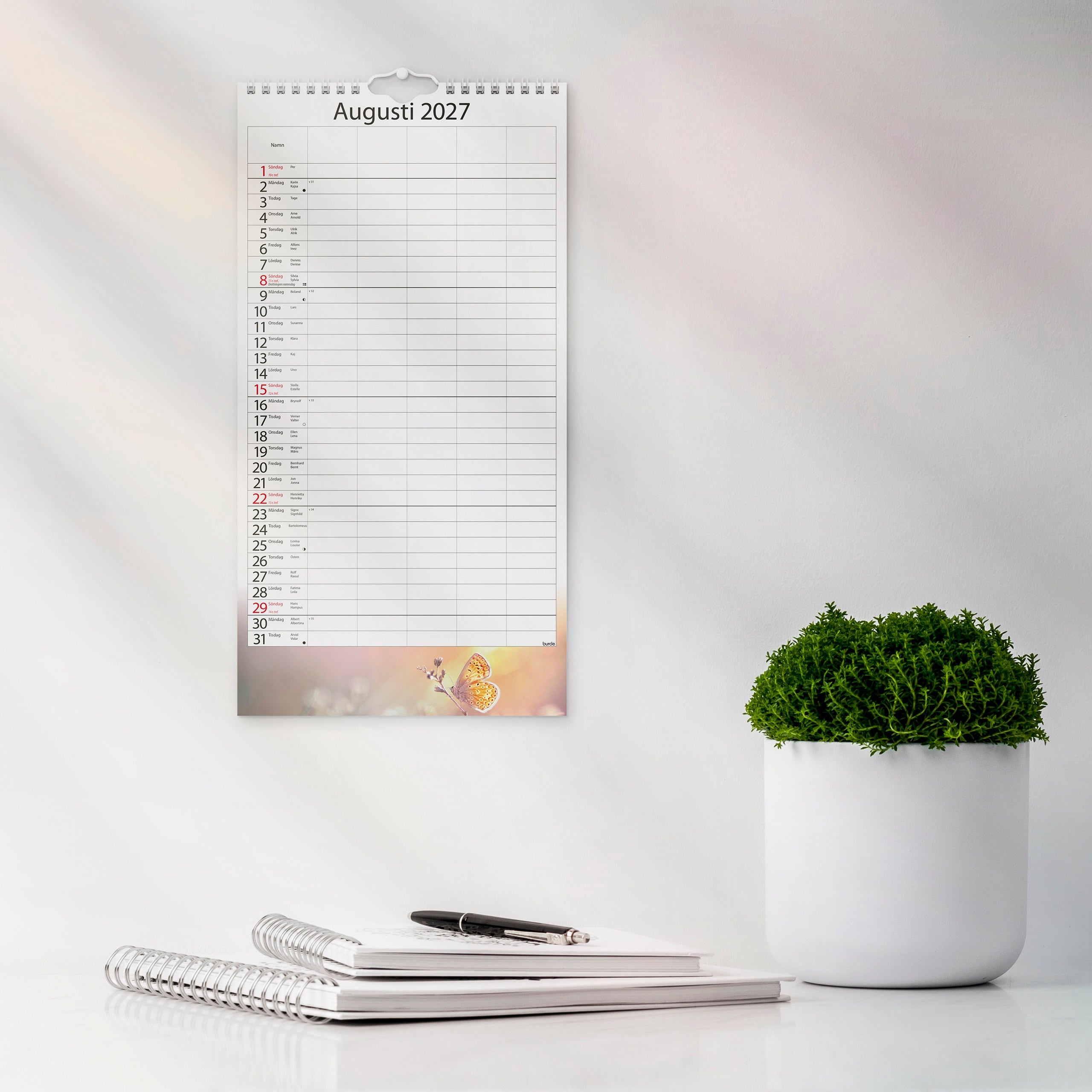 Familjekalender 2027 Årstider