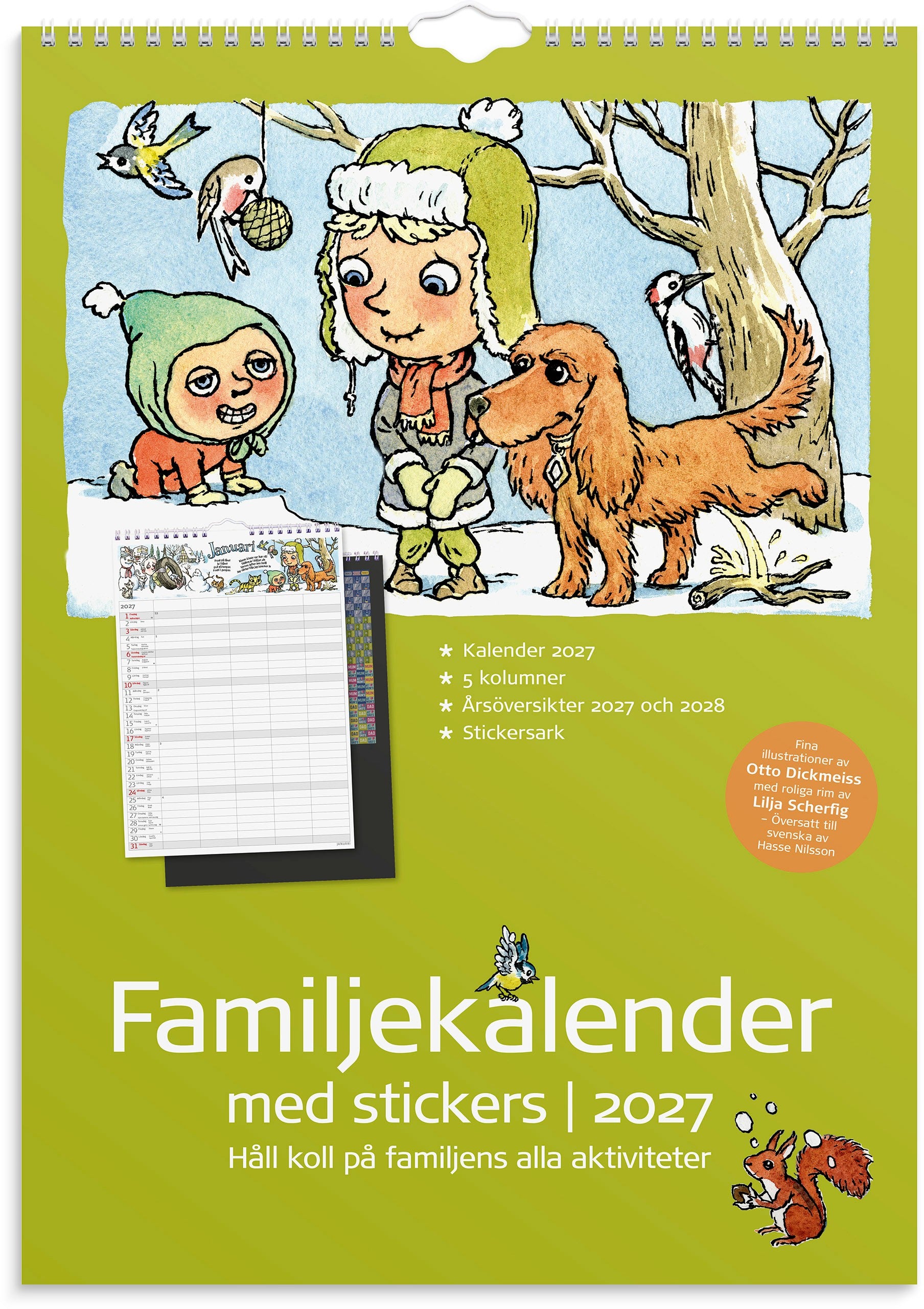 Familjekalender 2027 Stickers