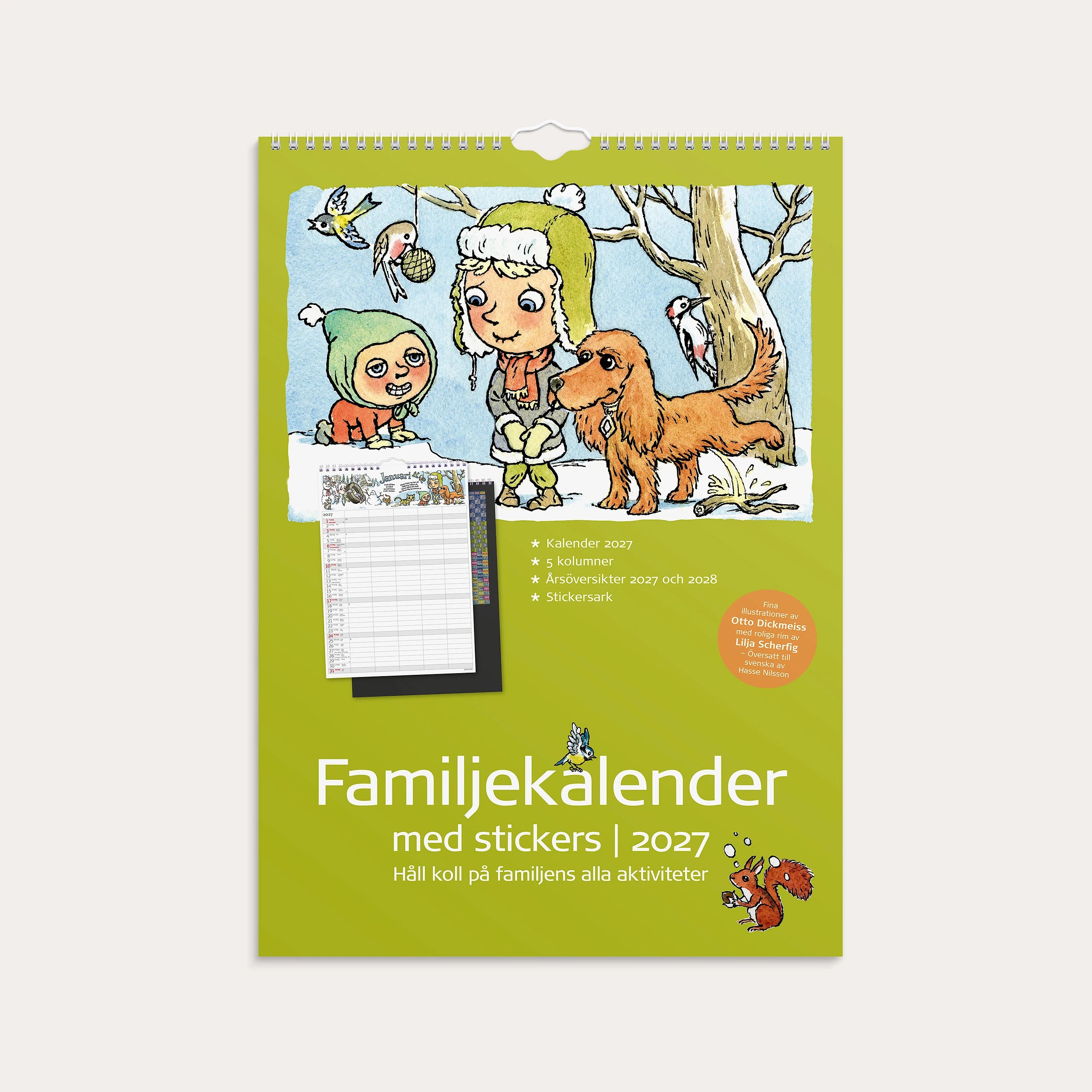 Familjekalender 2027 Stickers