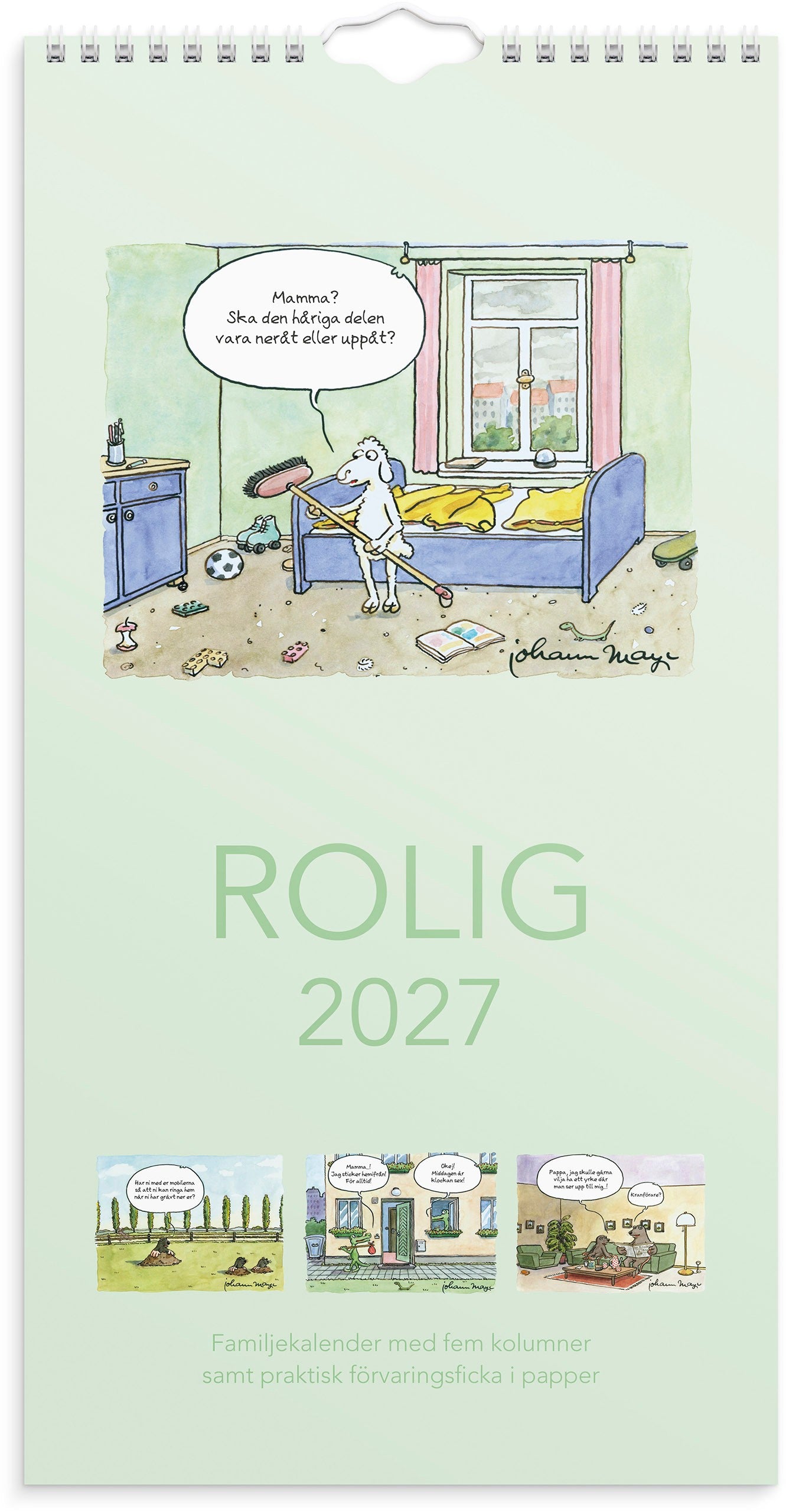 Familjekalender 2027 Rolig