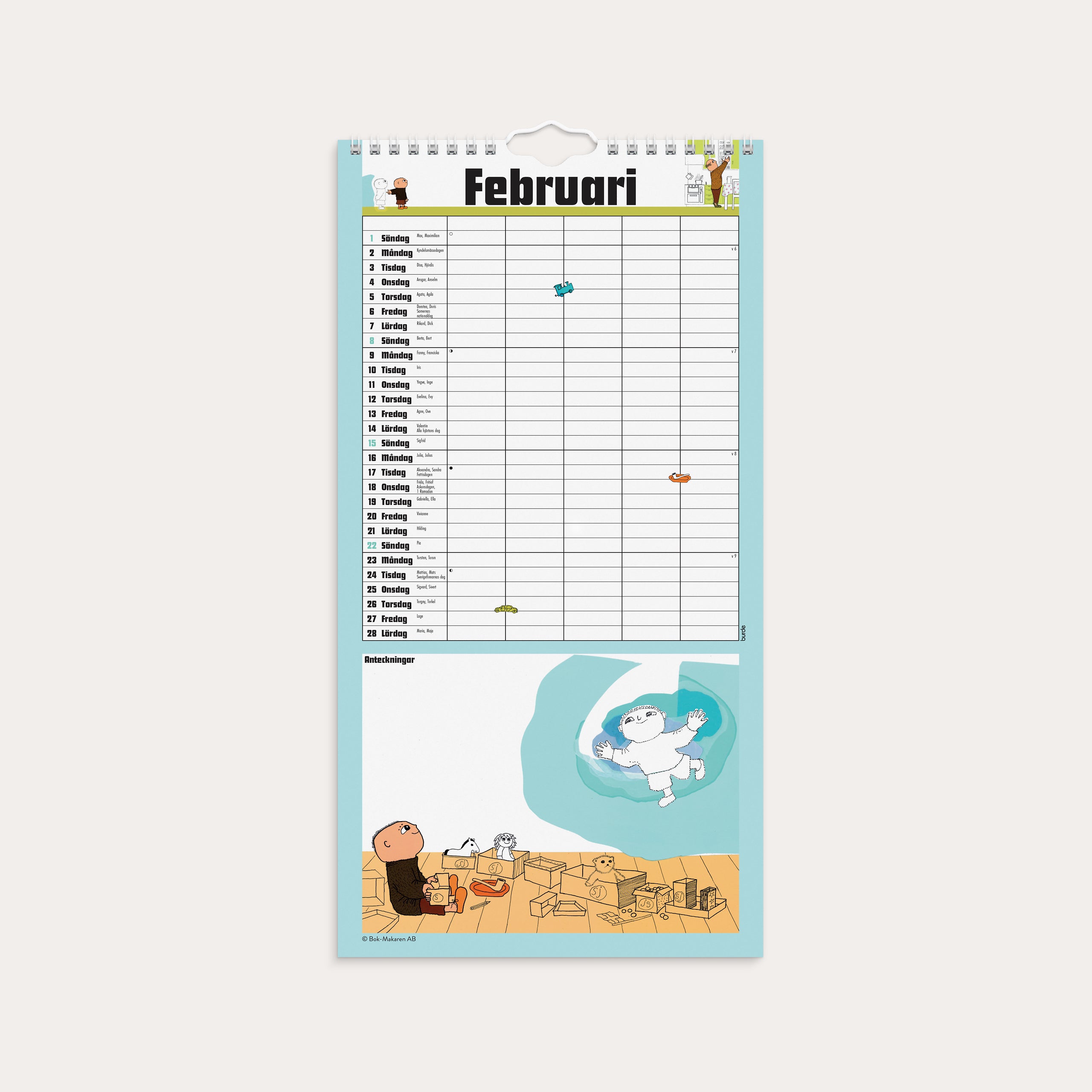 Familjekalender 2026 Alfons Åberg