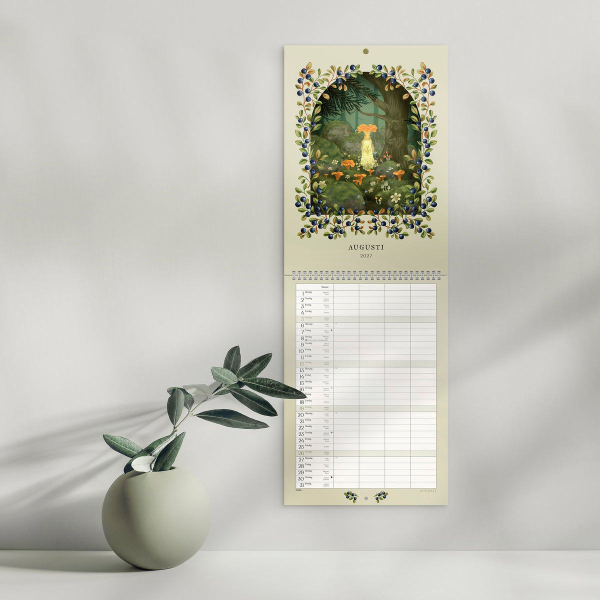 Familjekalender 2027 Sagoskog