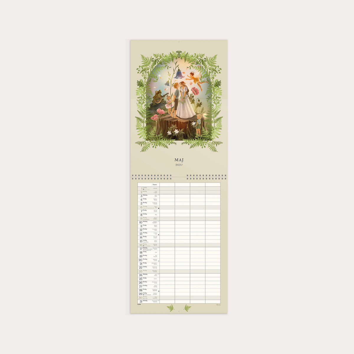 Familjekalender 2027 Sagoskog