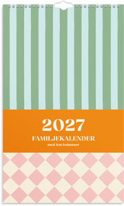 Familjekalender 2027 Color Blocking