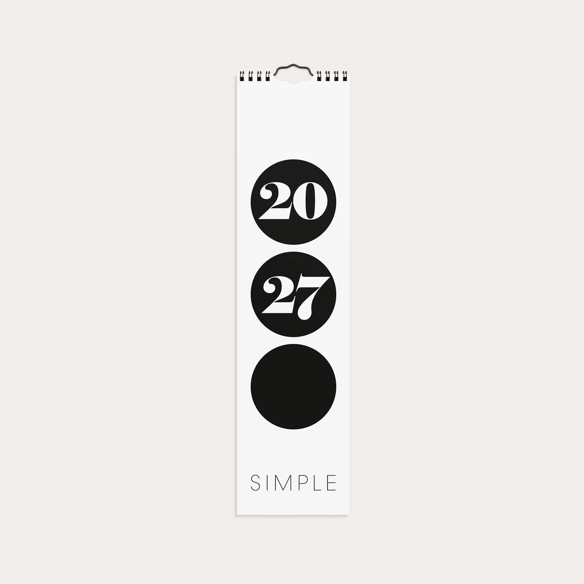 Väggkalender 2027 Simple