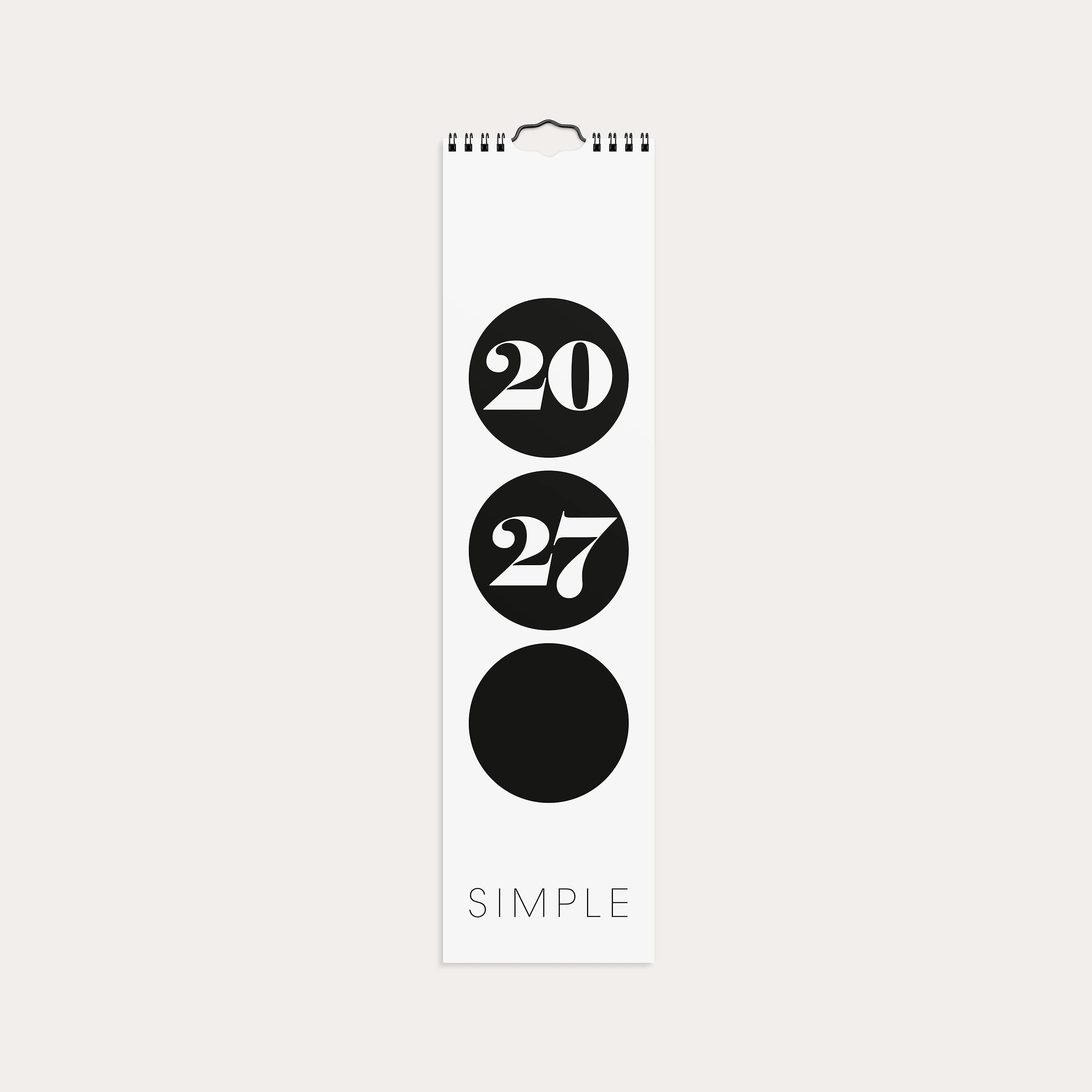 Väggkalender 2027 Simple