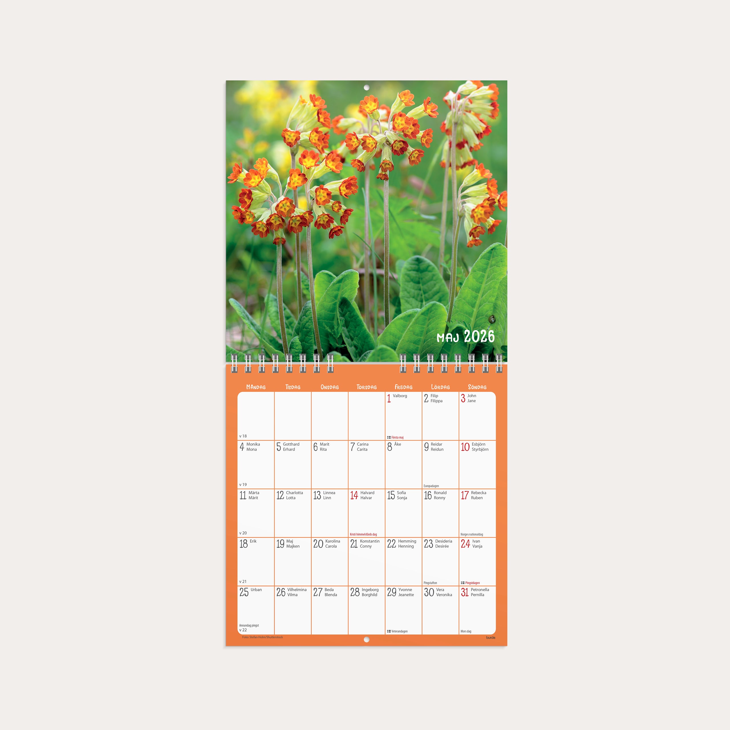 Väggkalender 2026 Blommor