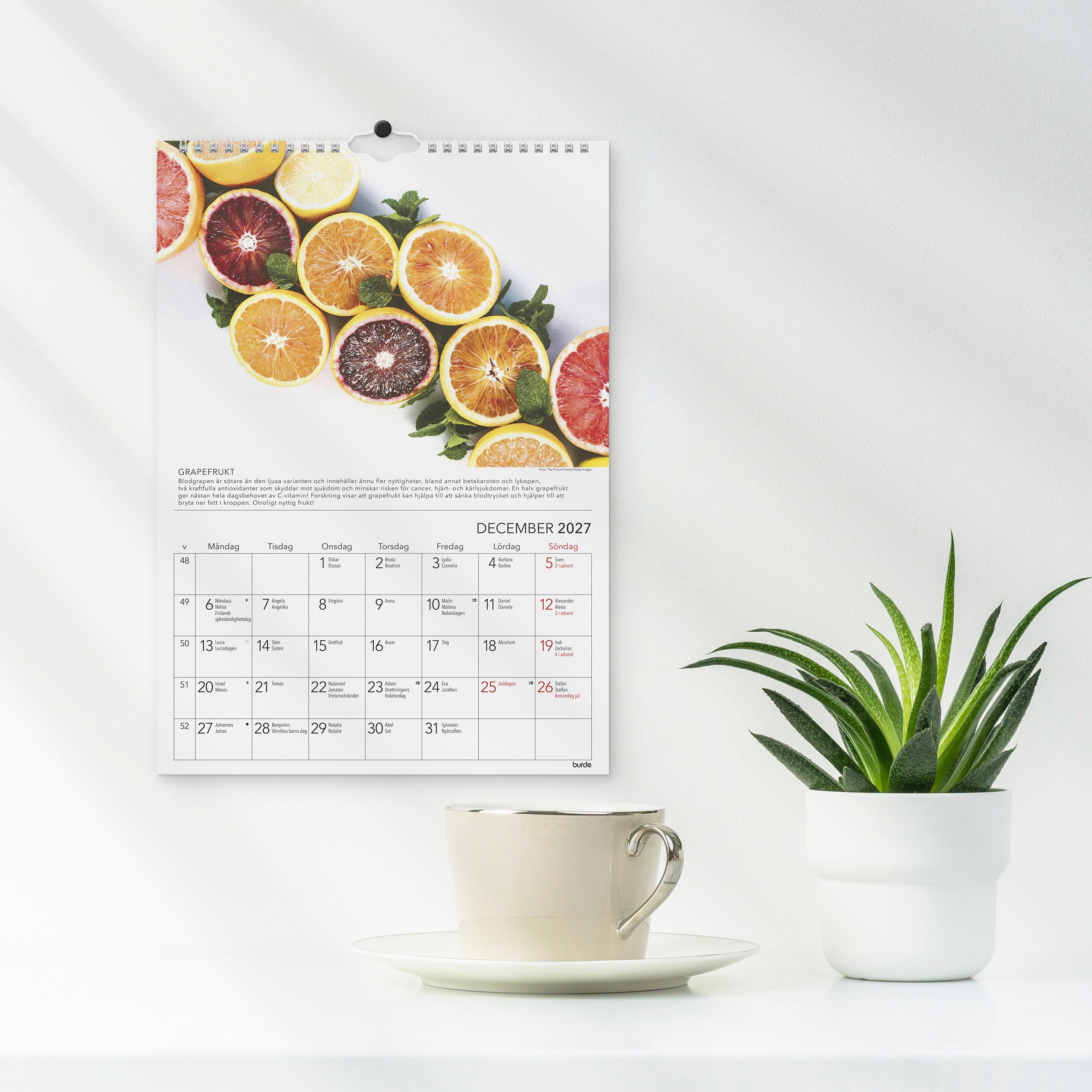 Väggkalender 2027 Gröna tips