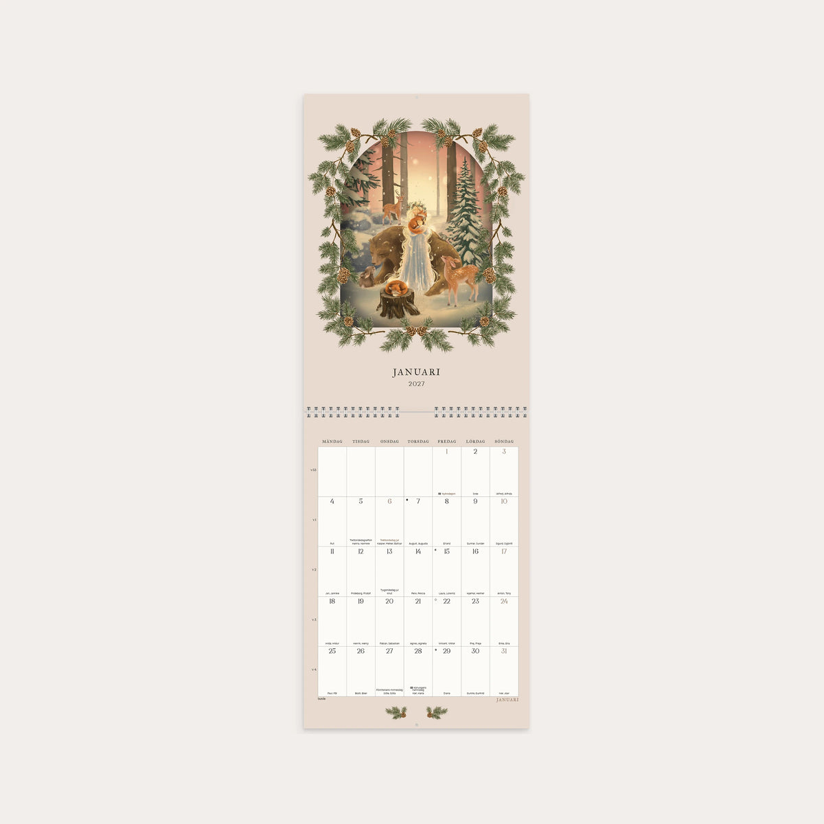 Väggkalender 2027 Sagoskog