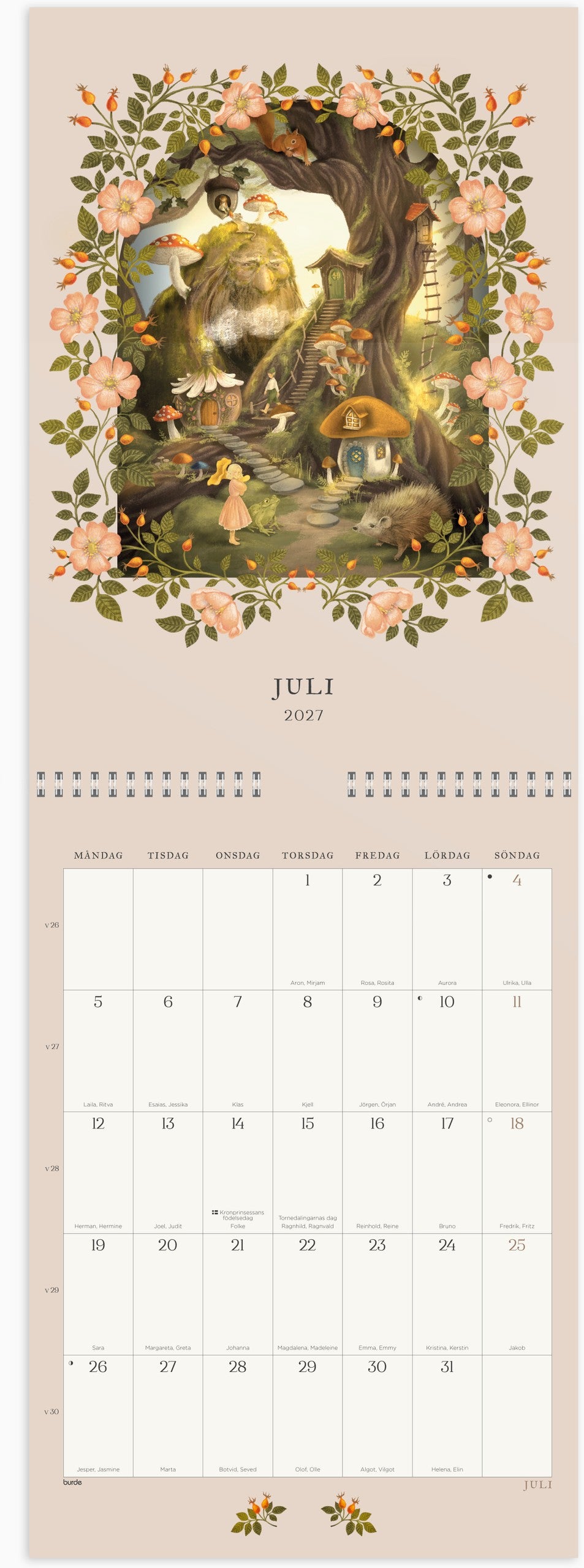 Väggkalender 2027 Sagoskog