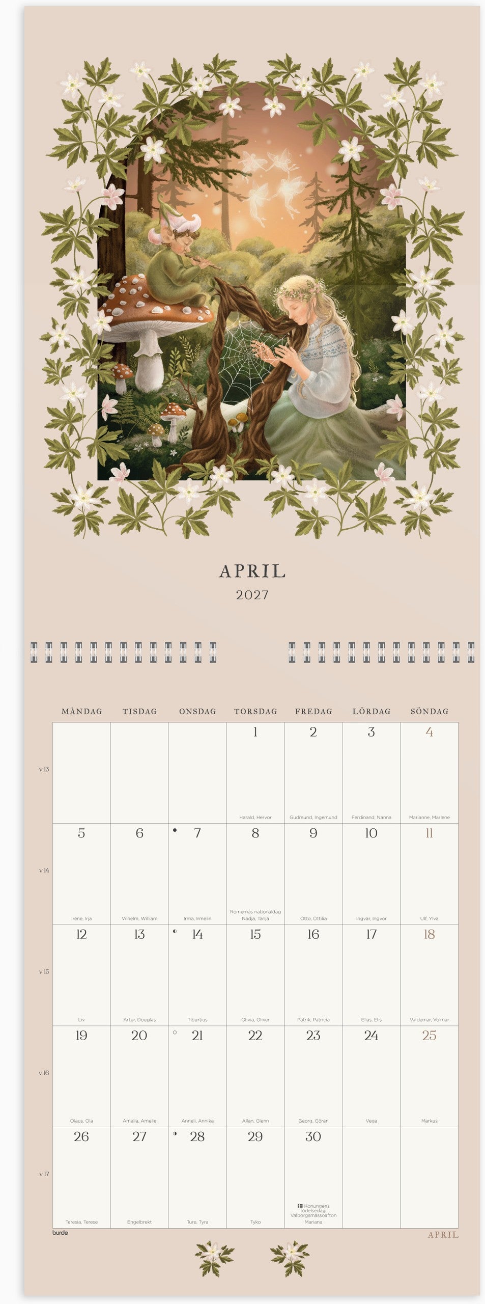 Väggkalender 2027 Sagoskog