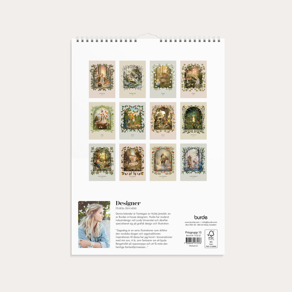 Väggkalender 2027 Sagoskog