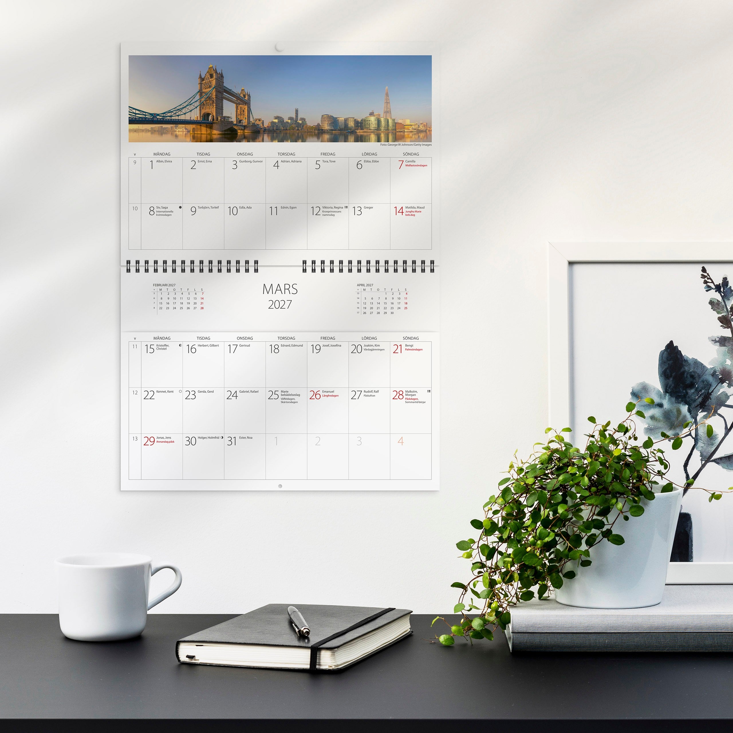 Väggkalender 2027 Väggficka Panorama