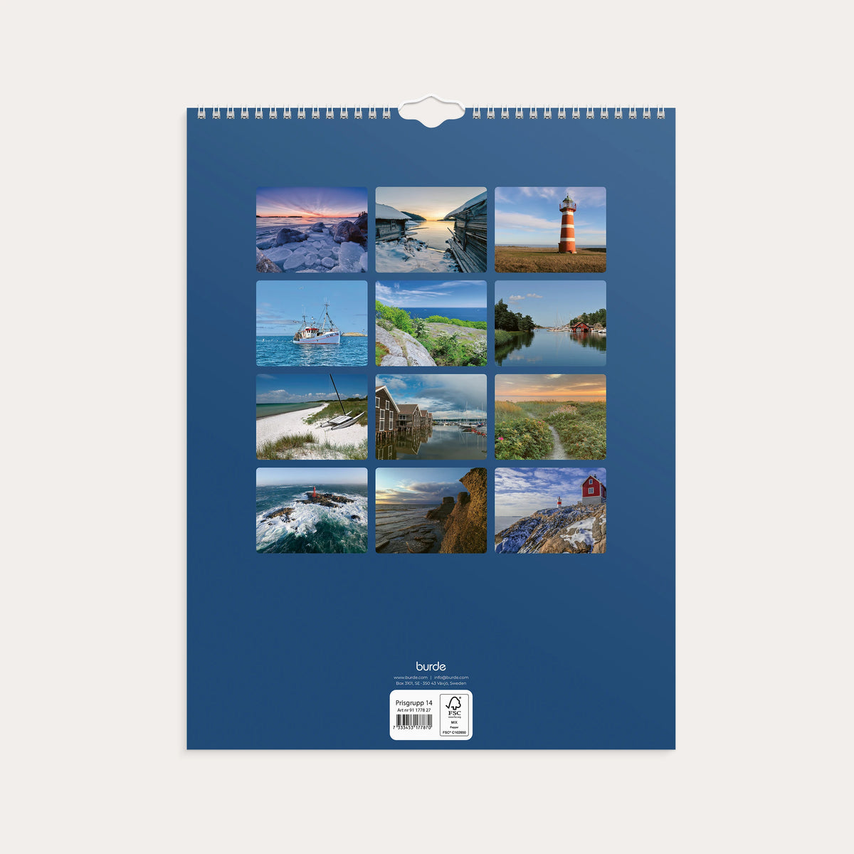 Väggkalender 2027 Svenska kusten