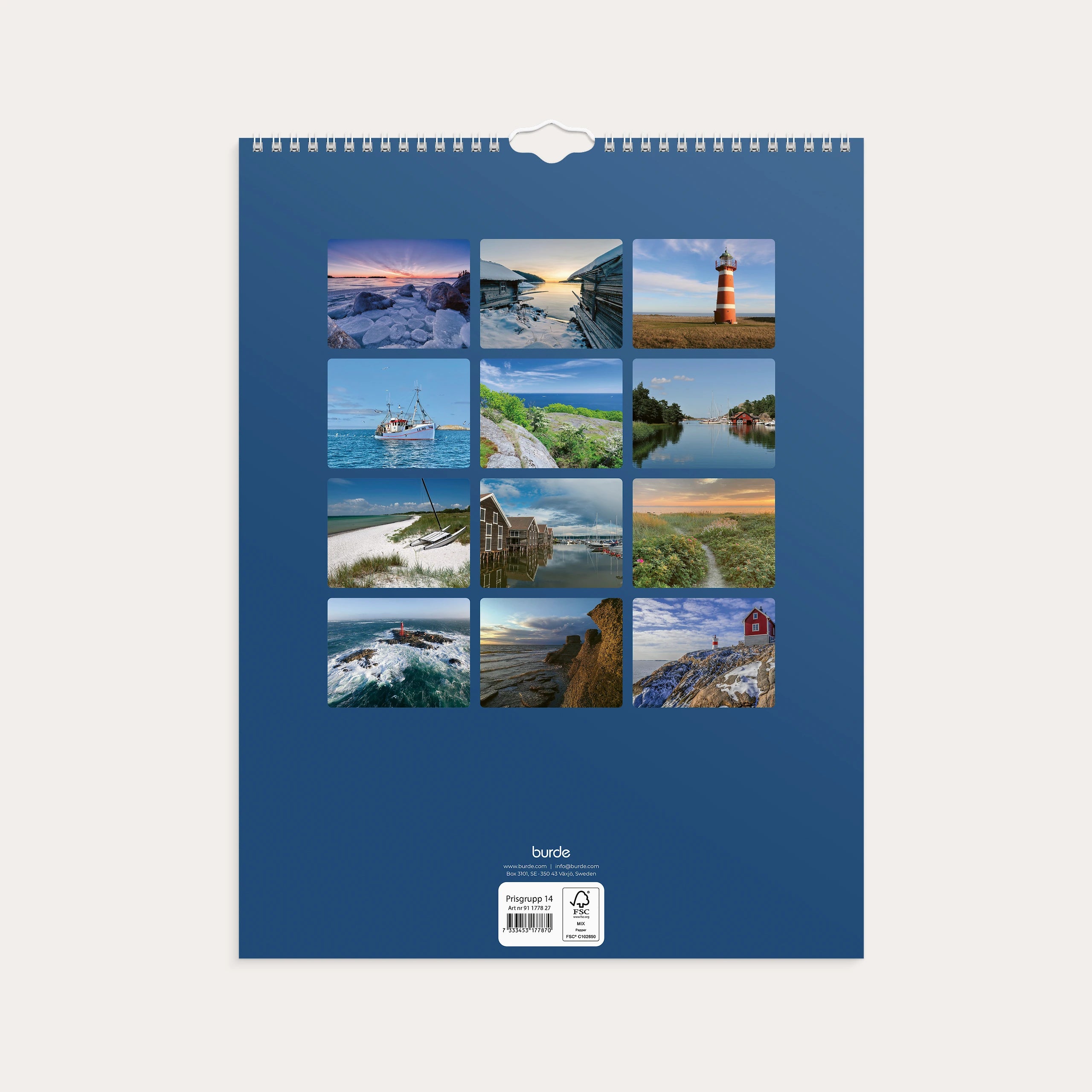 Väggkalender 2027 Svenska kusten