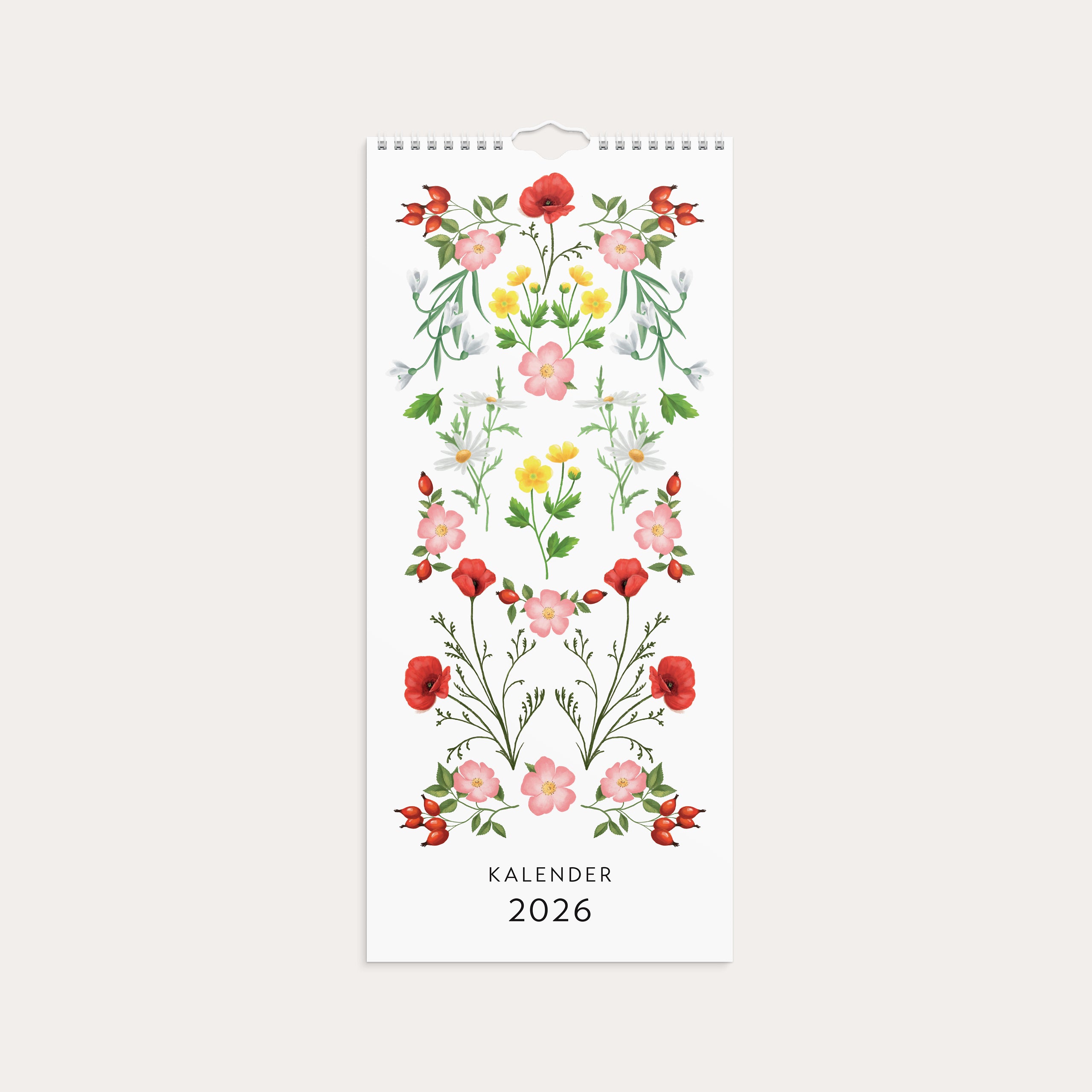 Väggkalender 2026 Lilla Blomsterkalendern