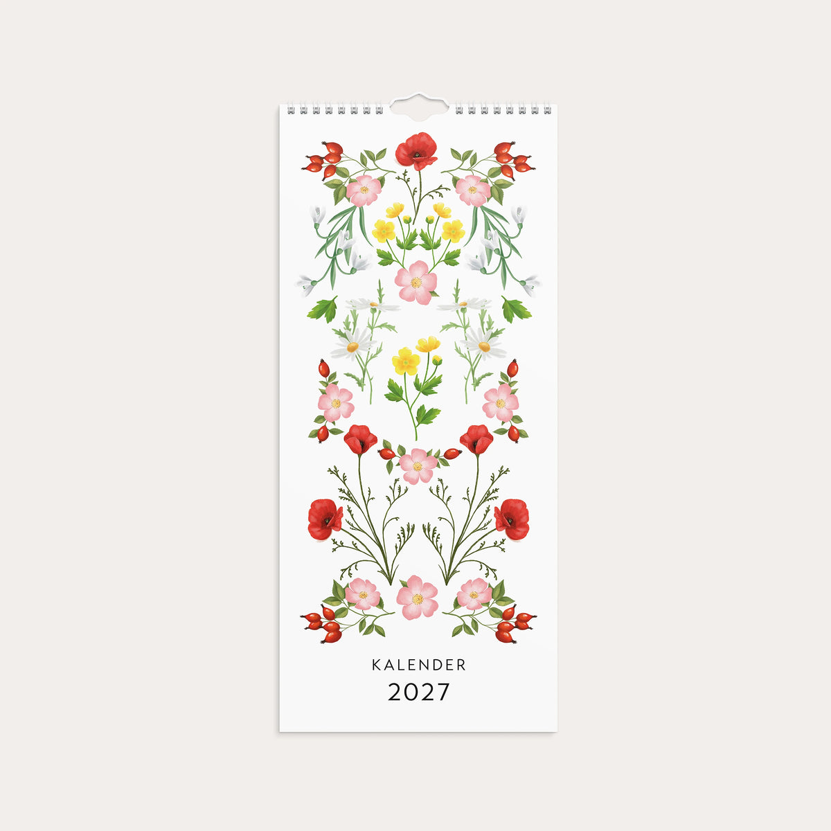 Väggkalender 2027 Lilla Blomsterkalendern