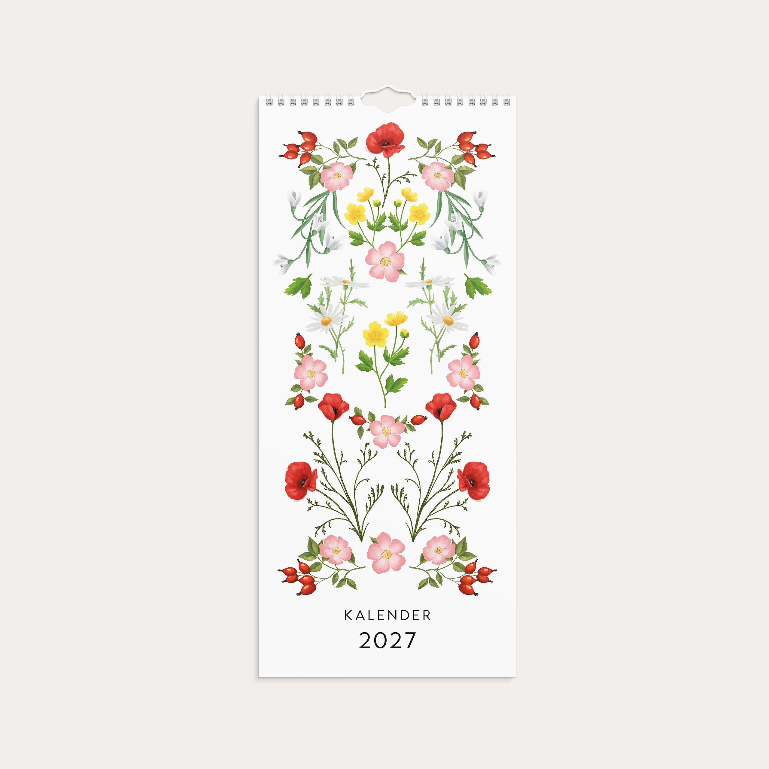 Väggkalender 2027 Lilla Blomsterkalendern