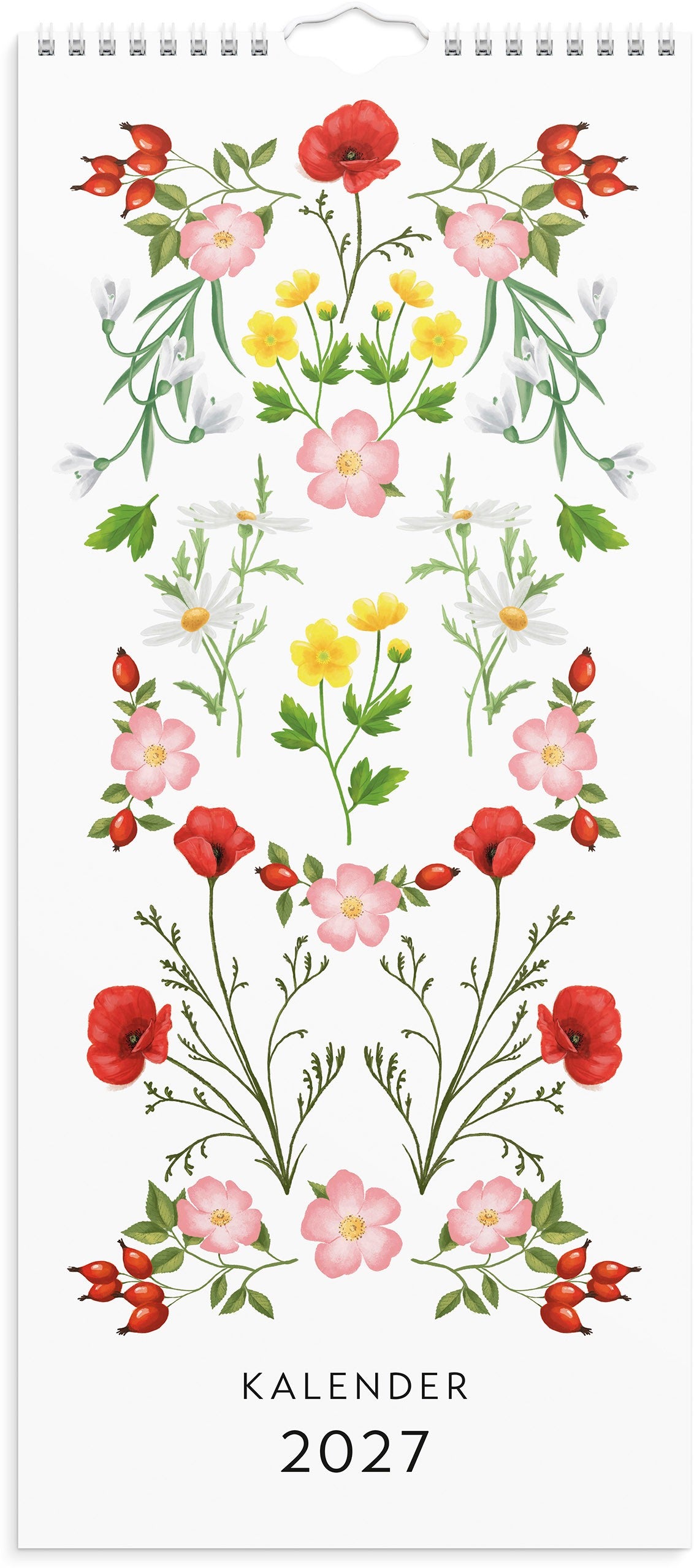 Väggkalender 2027 Lilla Blomsterkalendern