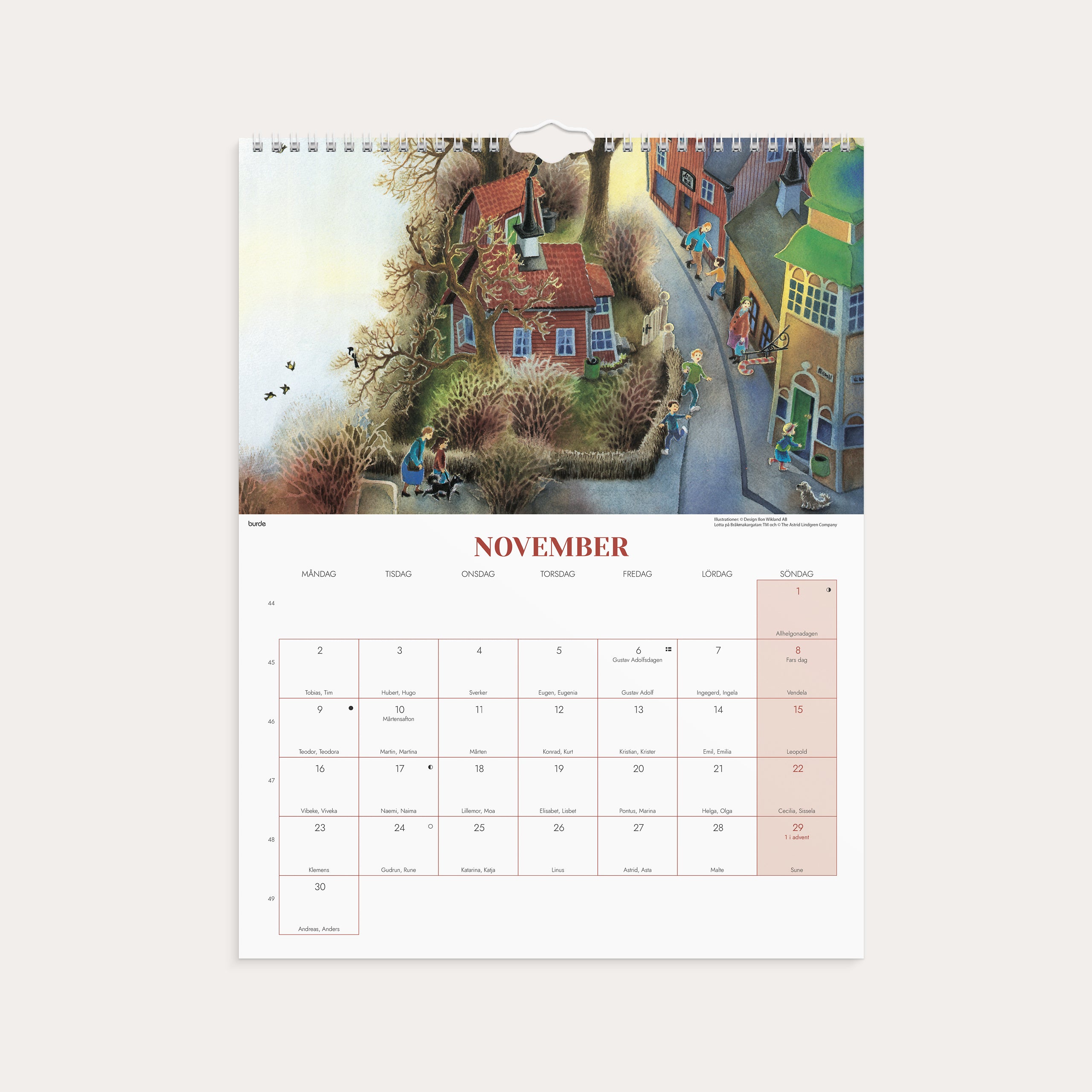 Väggkalender 2026 Ilon Wikland