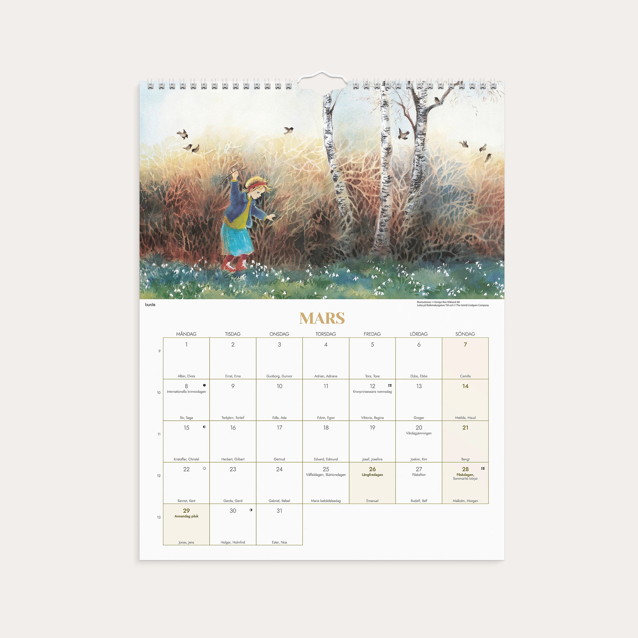 Väggkalender 2027 Ilon Wikland