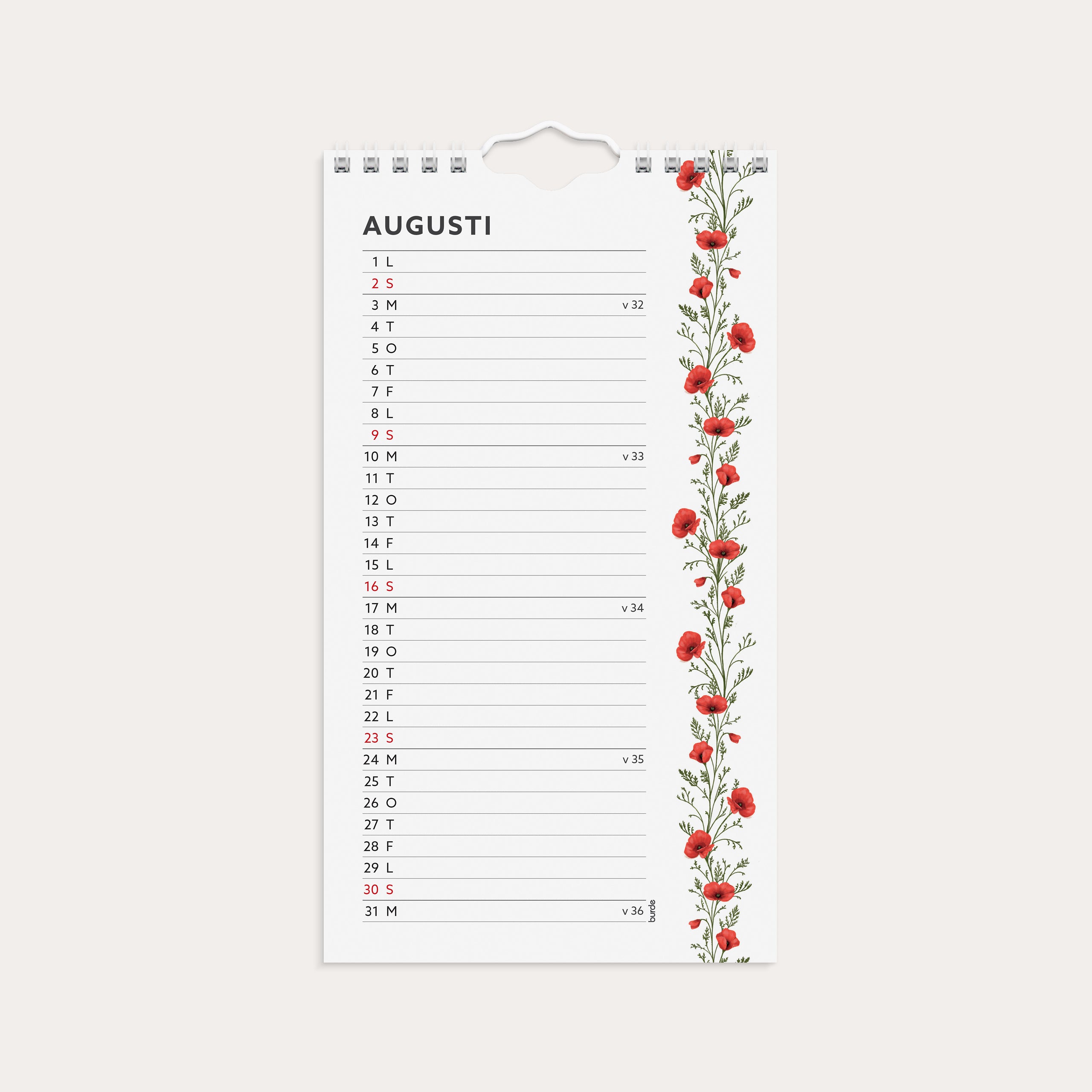 Väggkalender 2026 Mini Duo