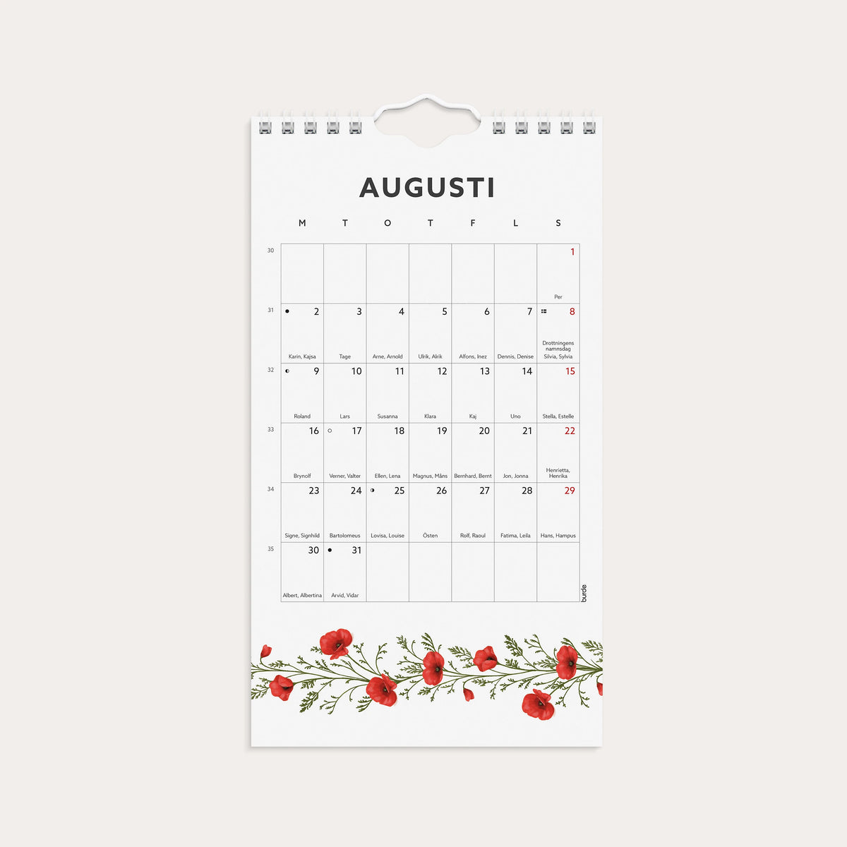 Väggkalender 2027 Mini Duo