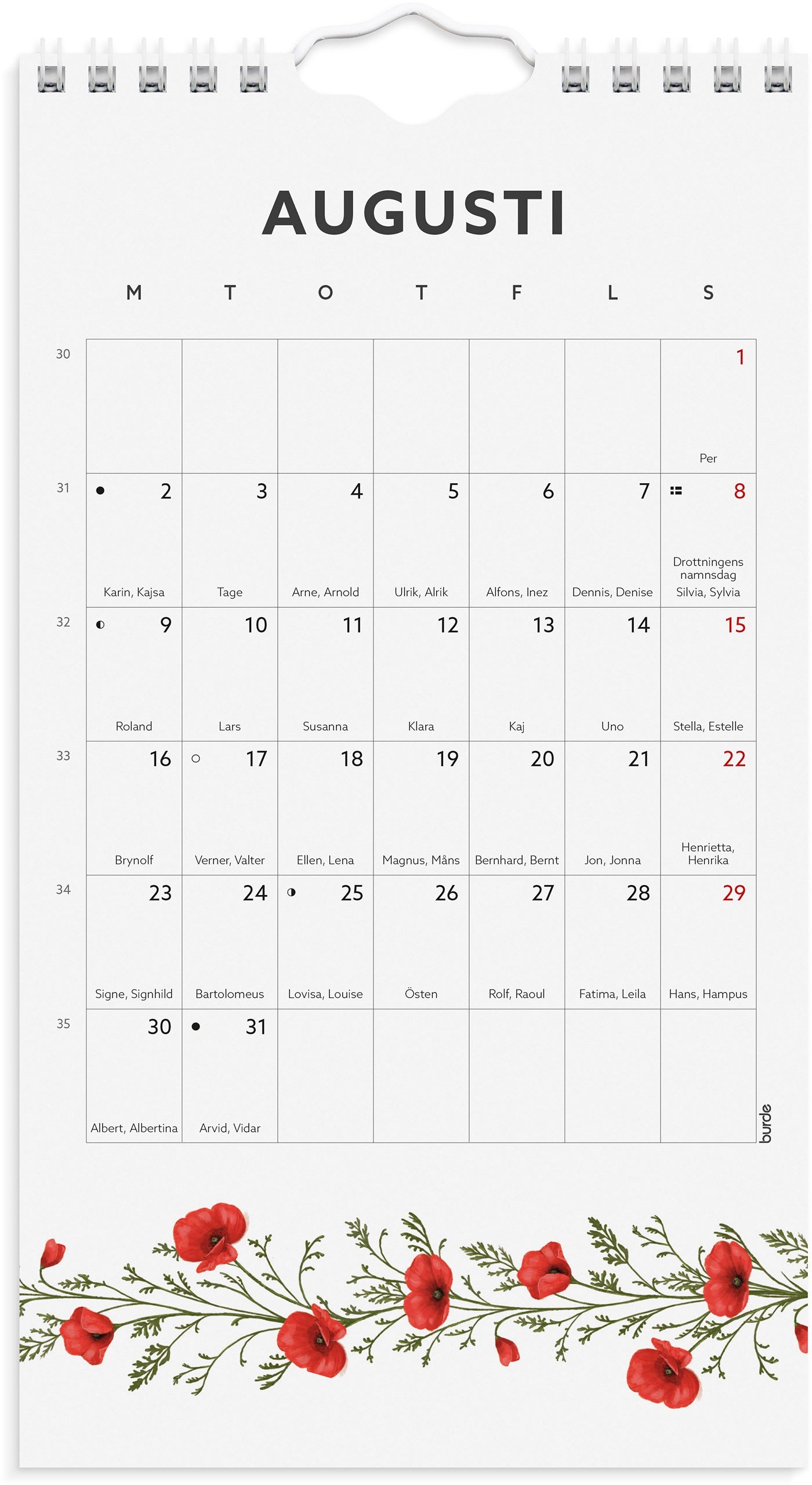 Väggkalender 2027 Mini Duo