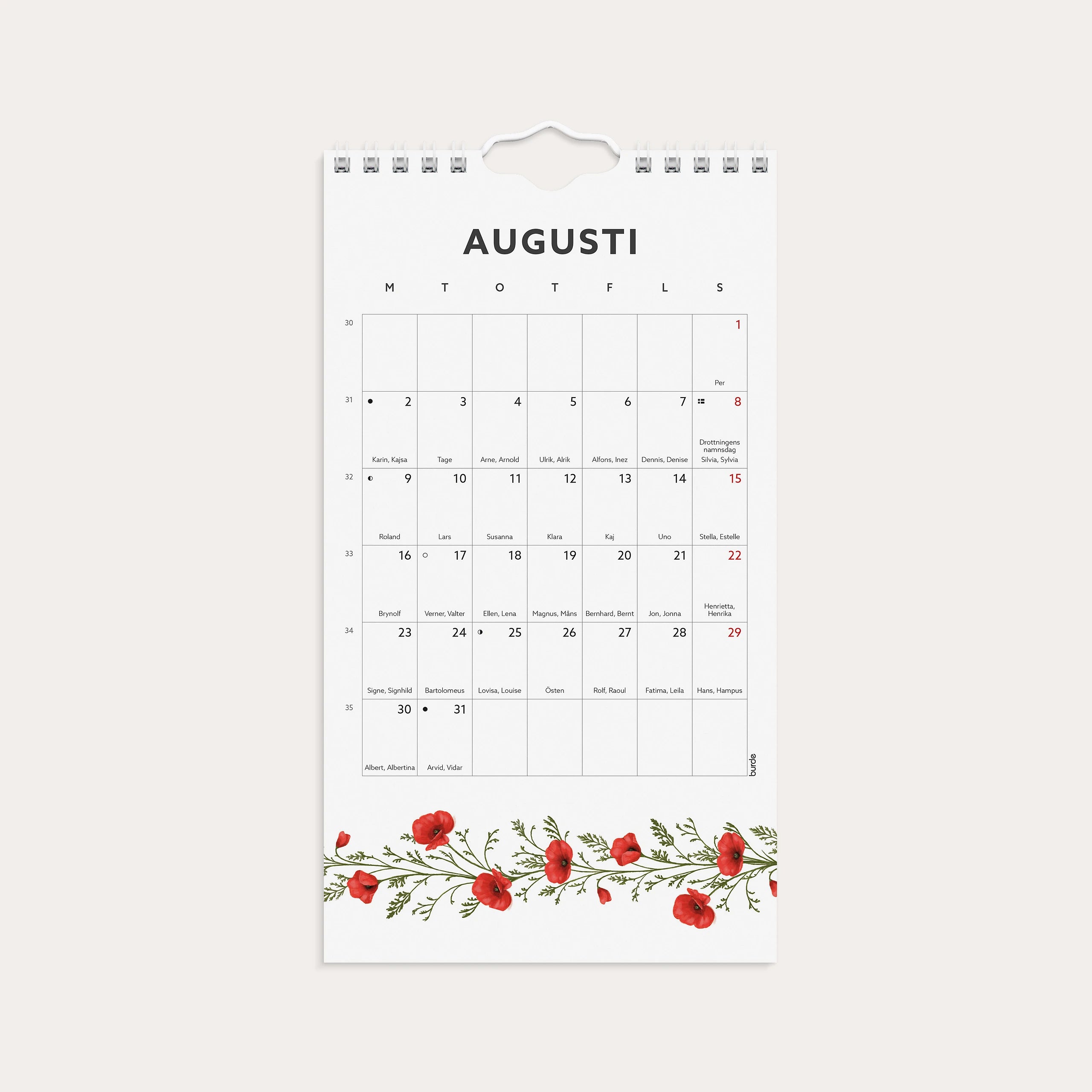 Väggkalender 2027 Mini Duo