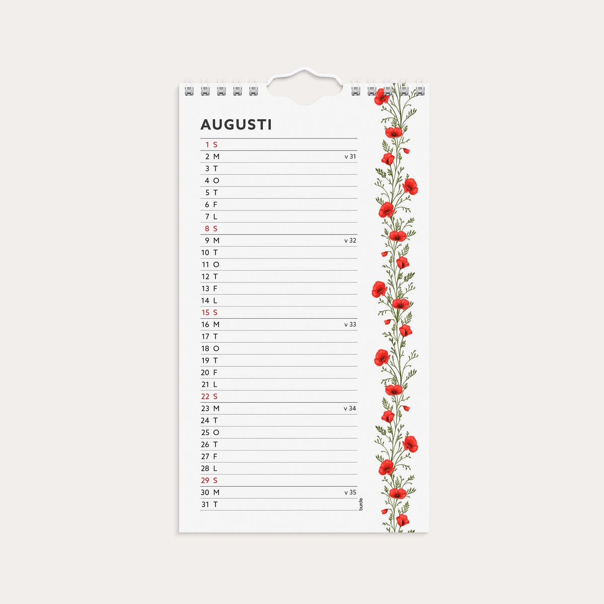 Väggkalender 2027 Mini Duo