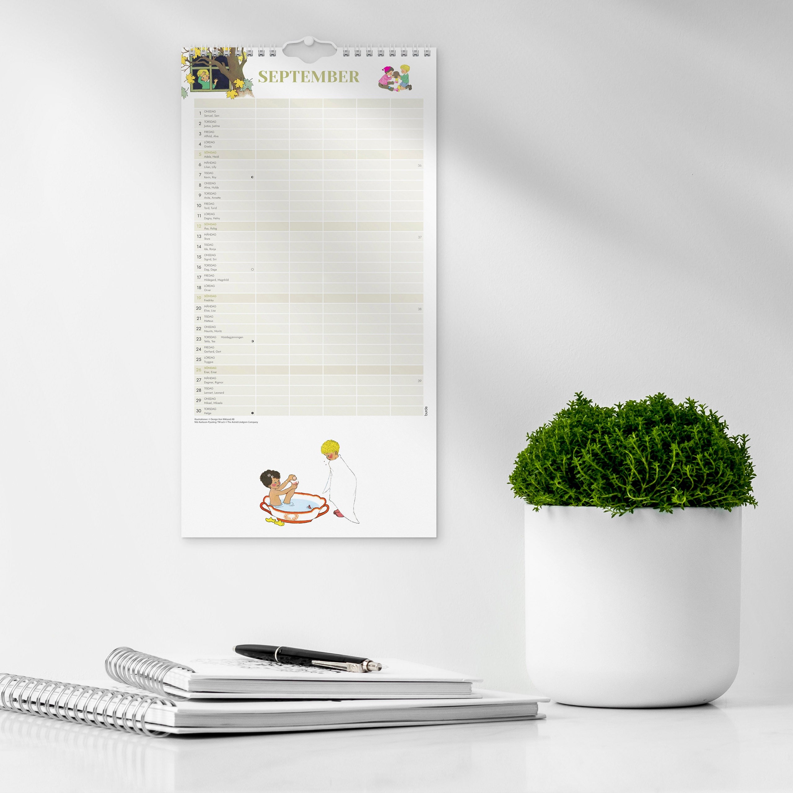 Familjekalender 2027 Ilon Wikland