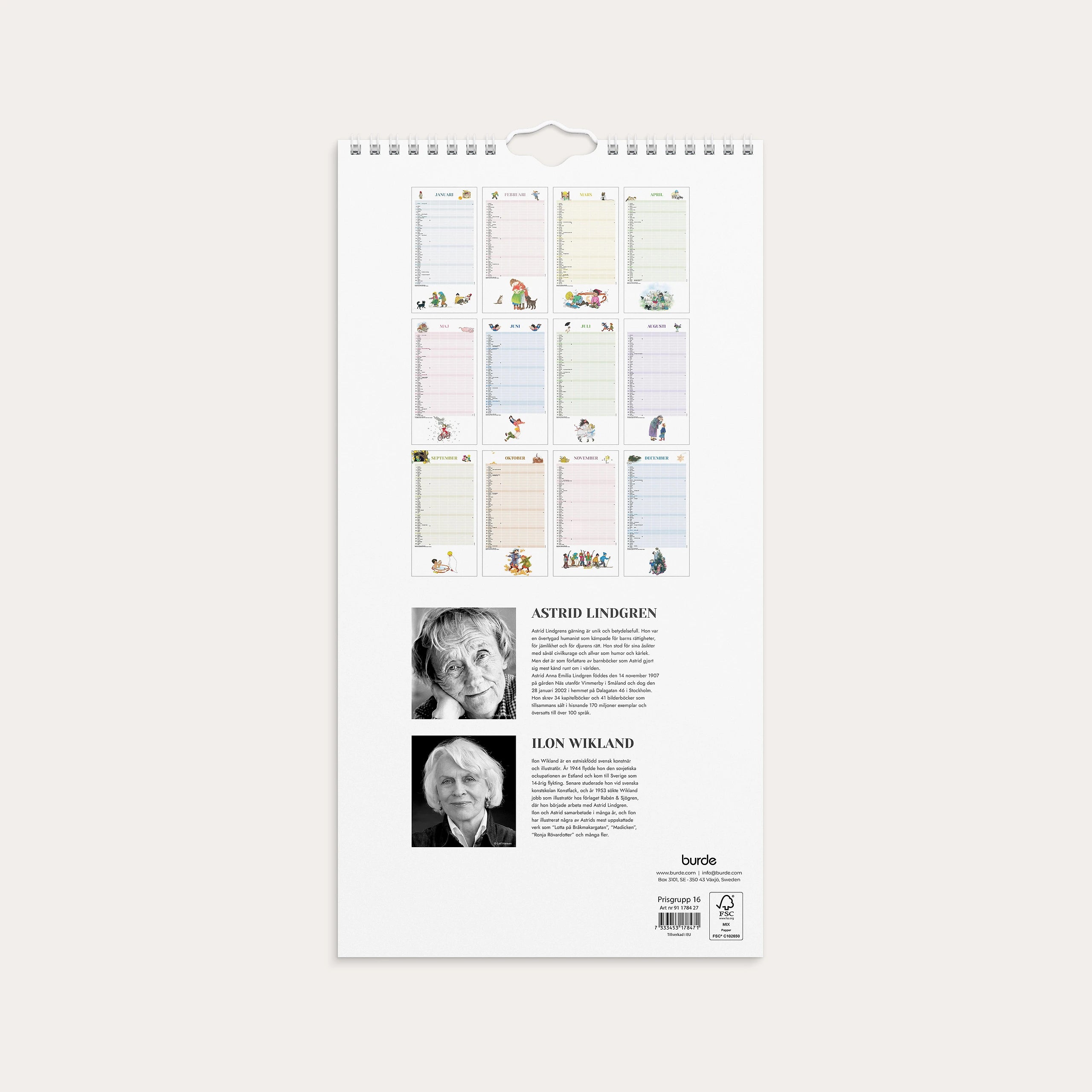 Familjekalender 2027 Ilon Wikland