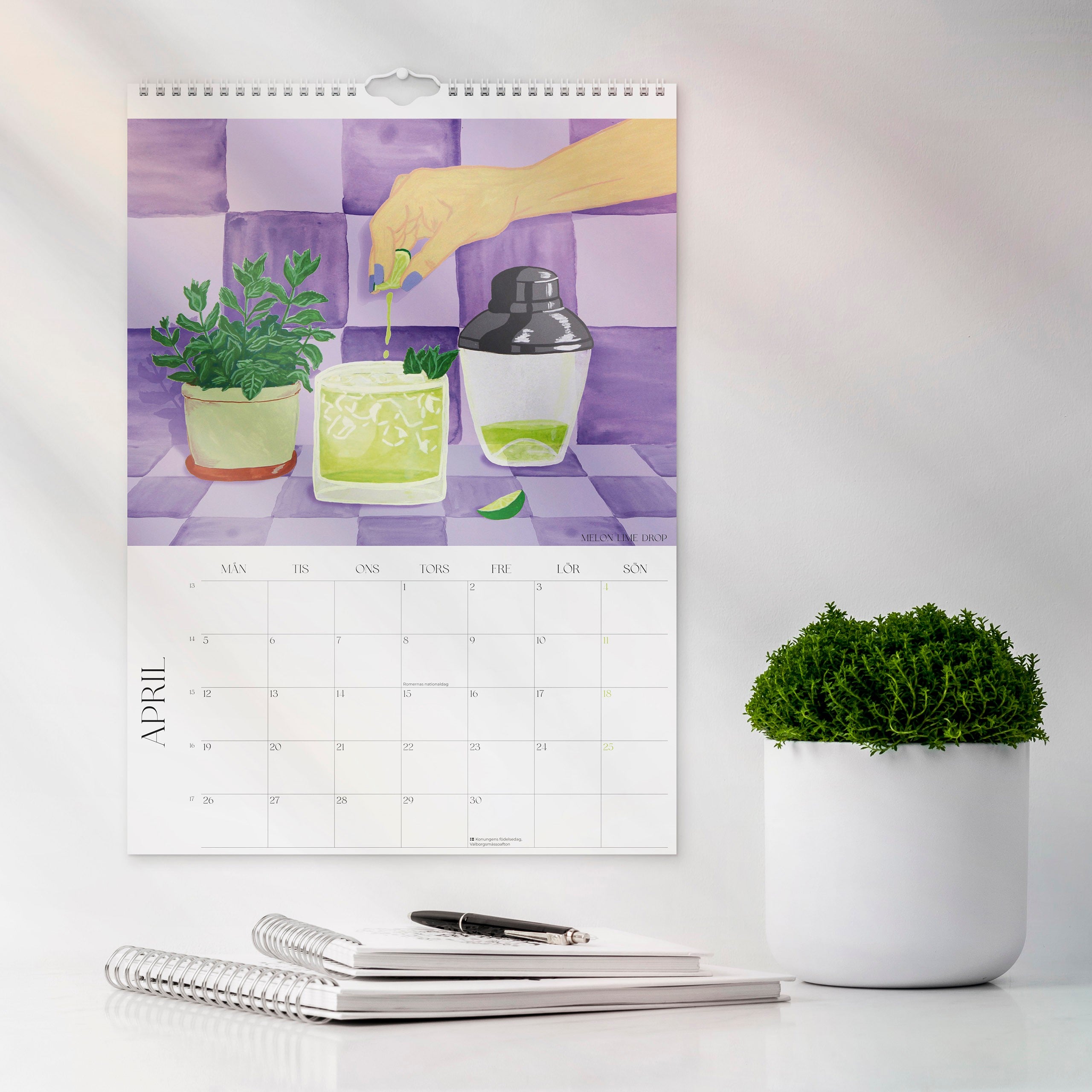 Väggkalender 2027 Posters Drinkar