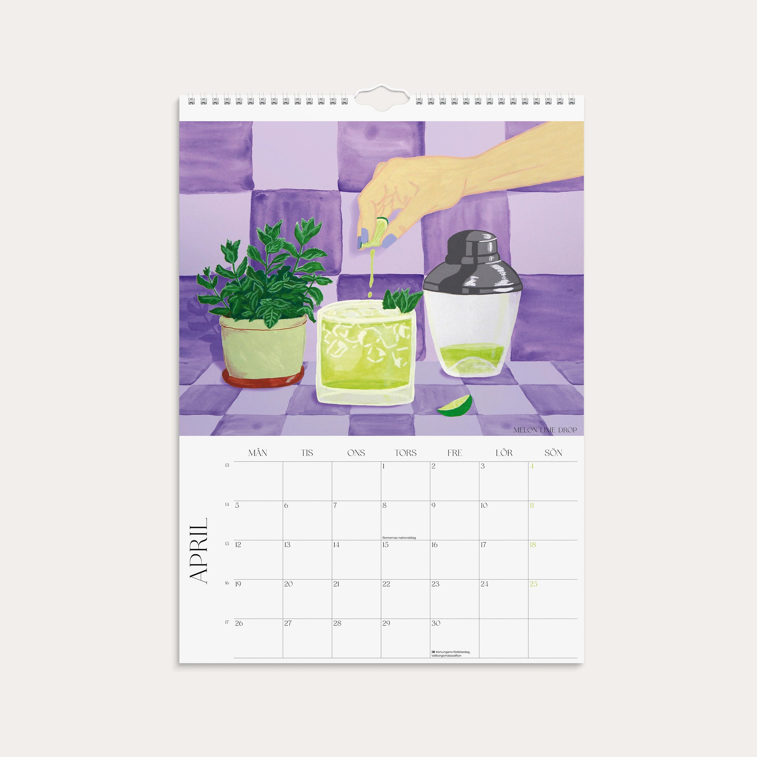 Väggkalender 2027 Posters Drinkar