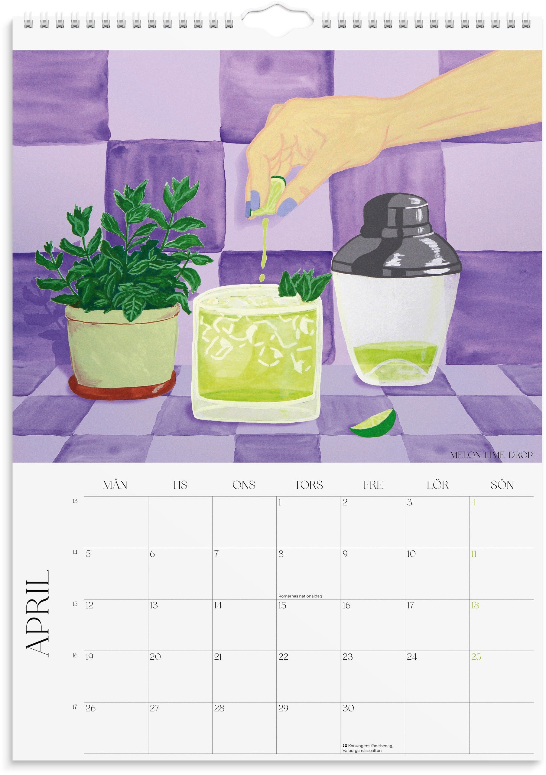 Väggkalender 2027 Posters Drinkar
