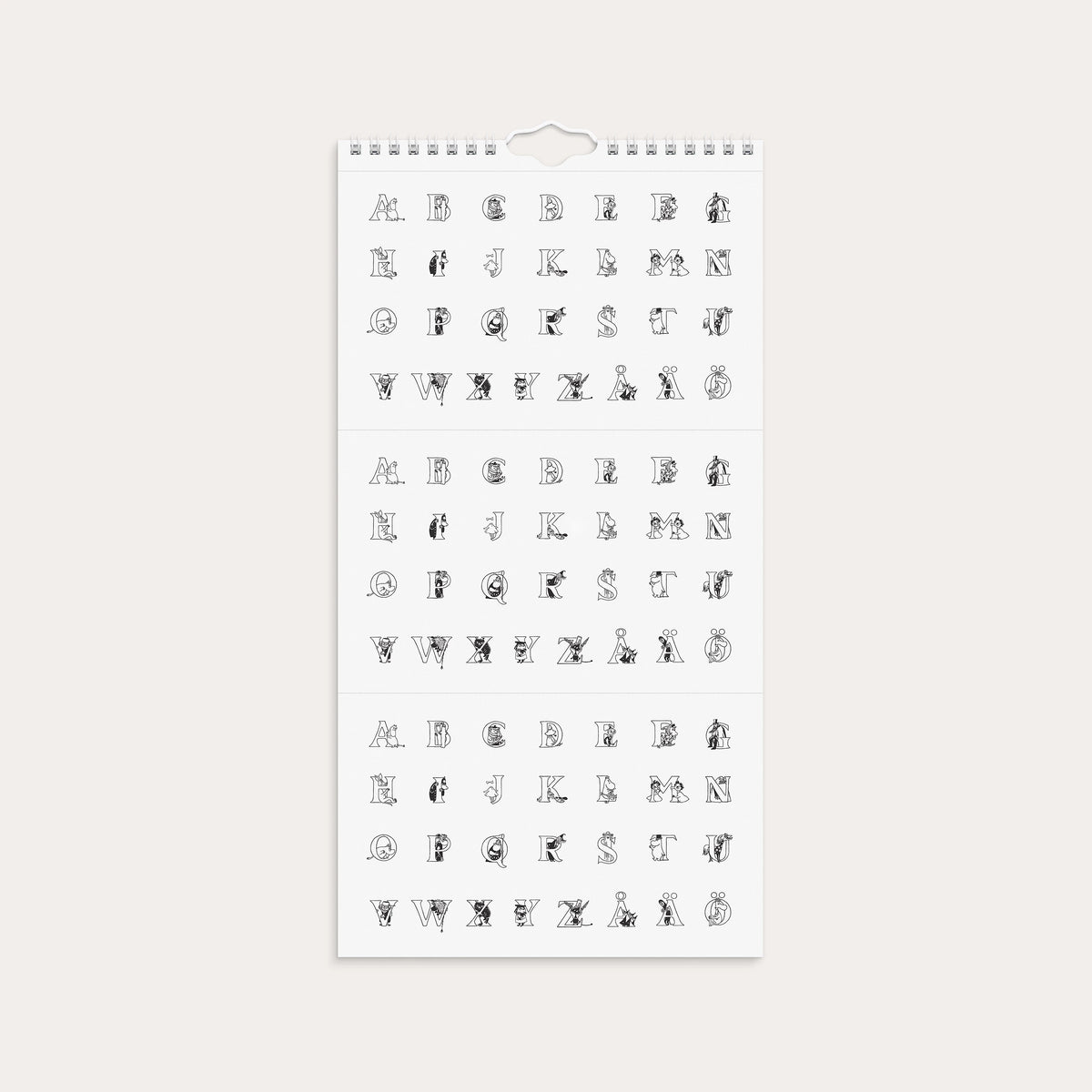 Familjekalender 2027 Mumin