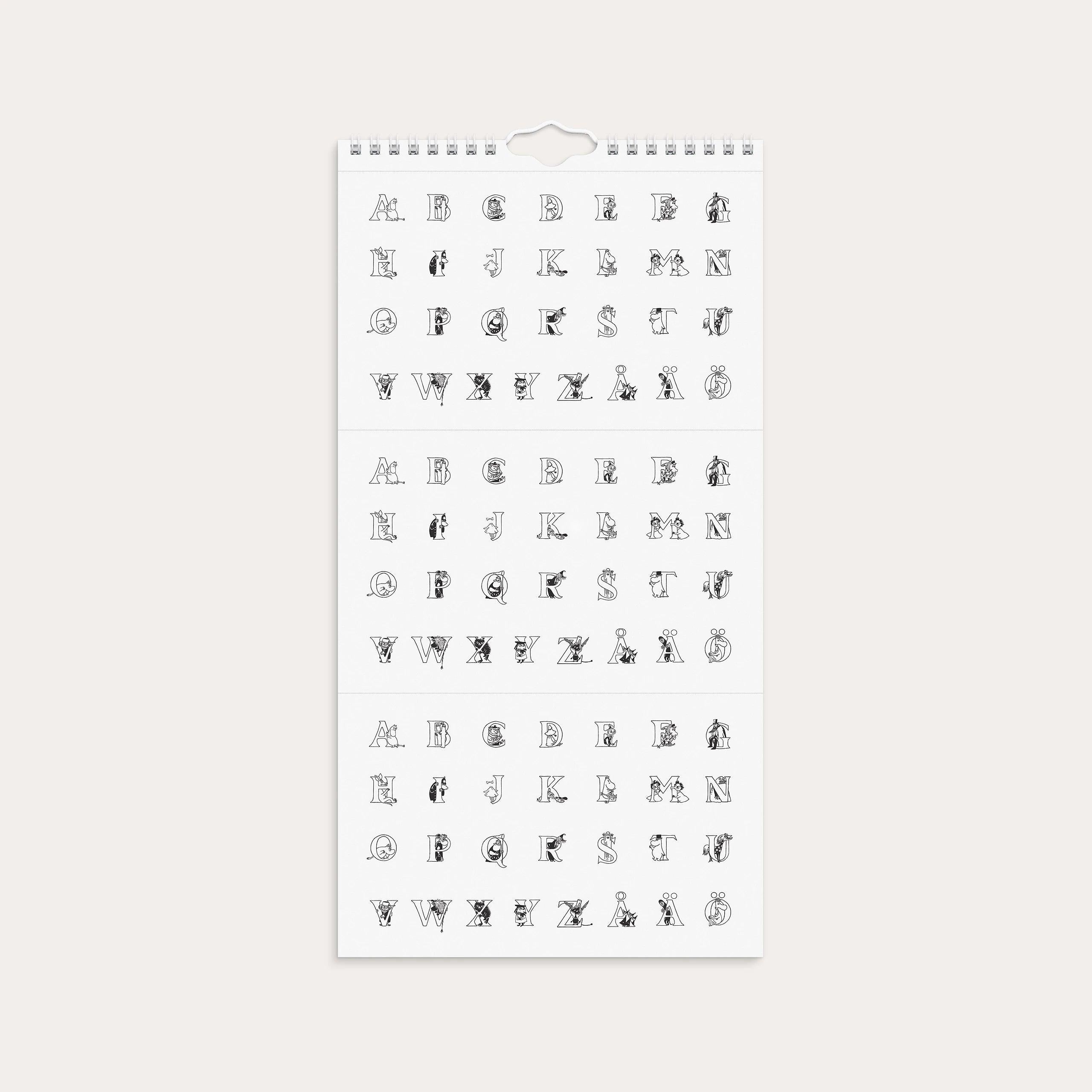 Familjekalender 2027 Mumin